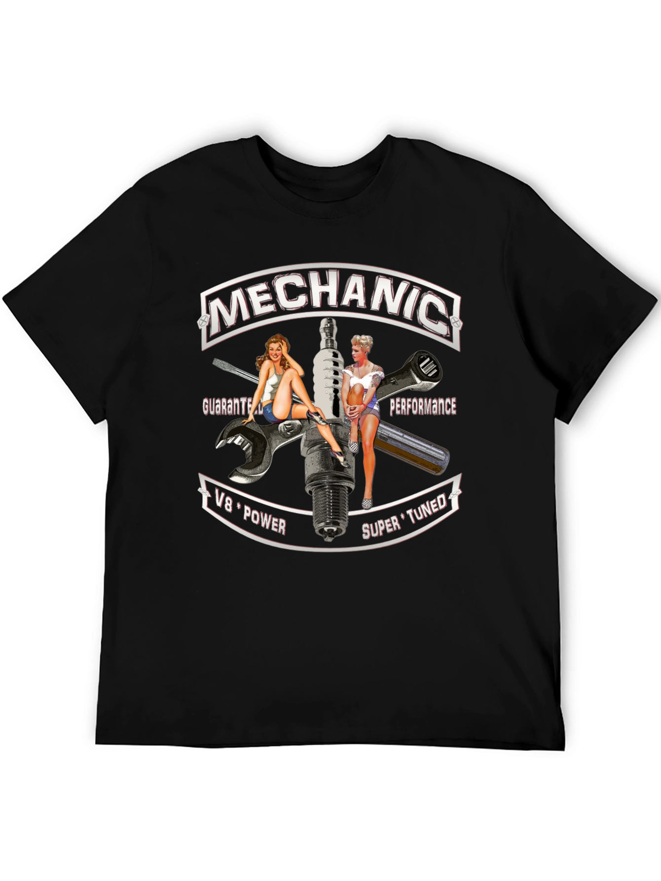 Mechanic Pin-Up Girl T-Shirt