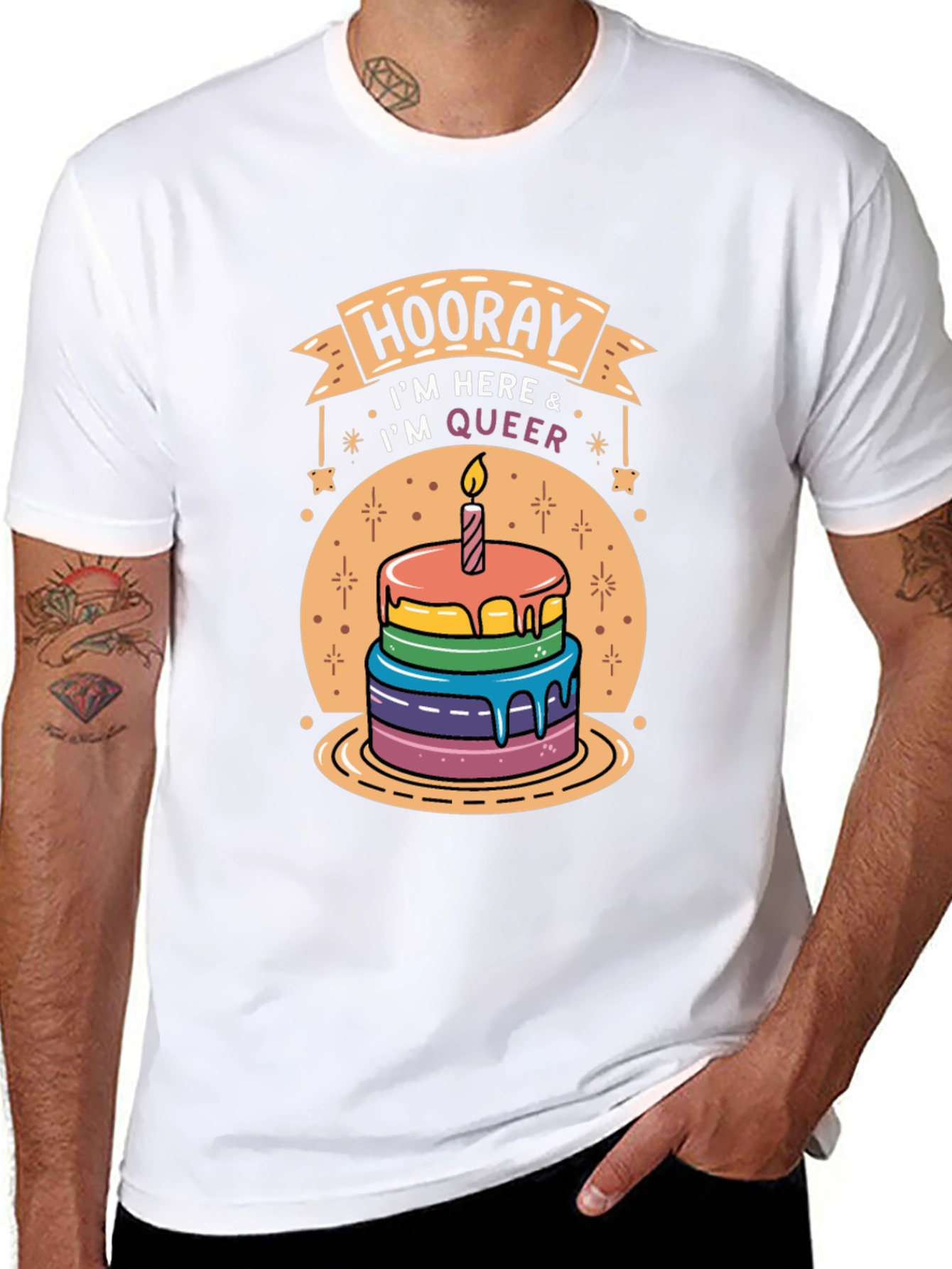 Hooray Im Here & Im Queer T-Shirt