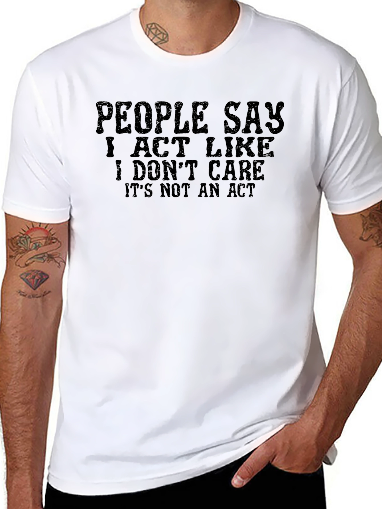 I Dont Care T-Shirt: Funny Sarcastic Graphic Tee