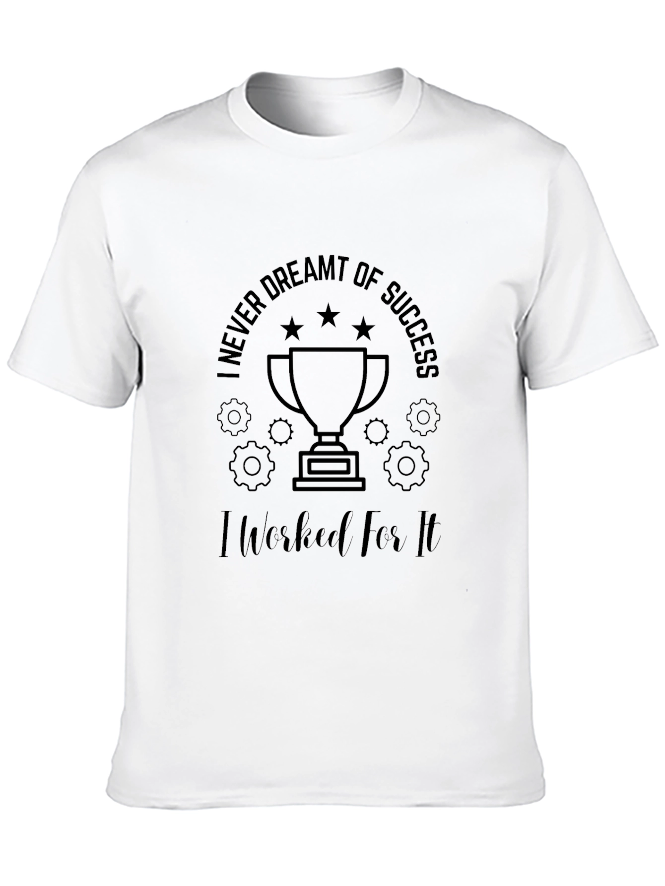 Motivational Black Graphic T-Shirt