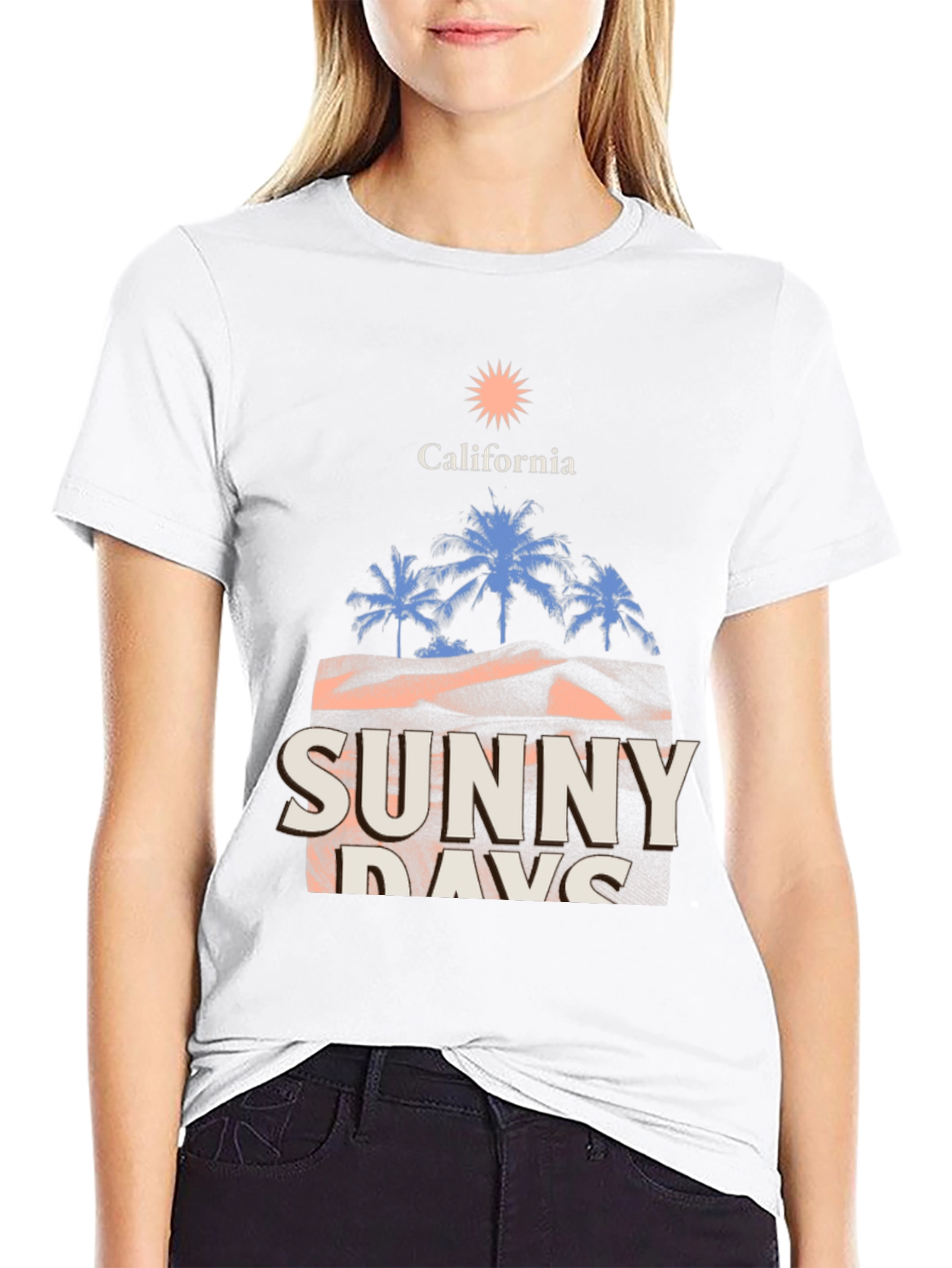 California Sunny Days Graphic Tee - Black