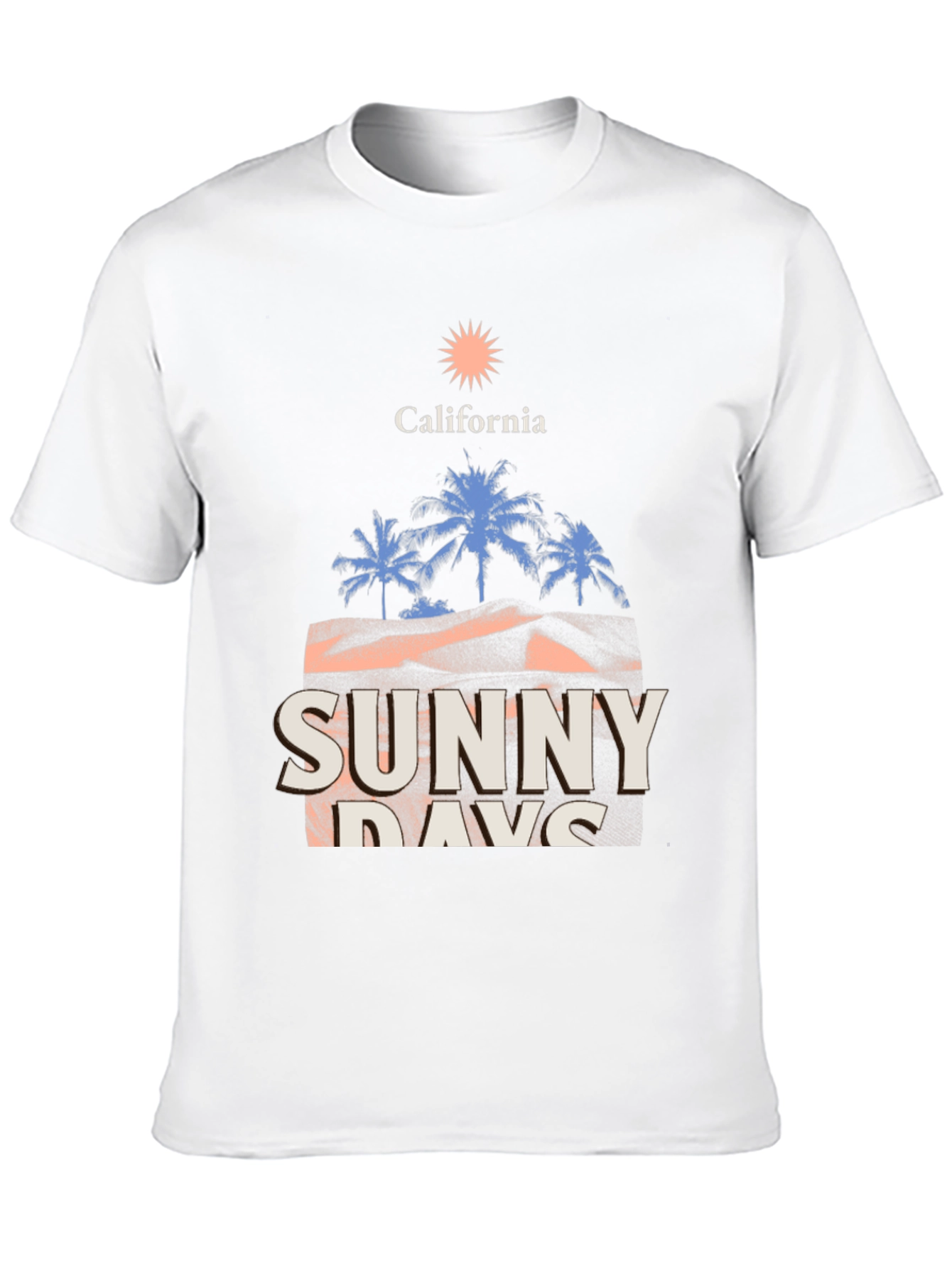 California Sunny Days Graphic Tee - Black