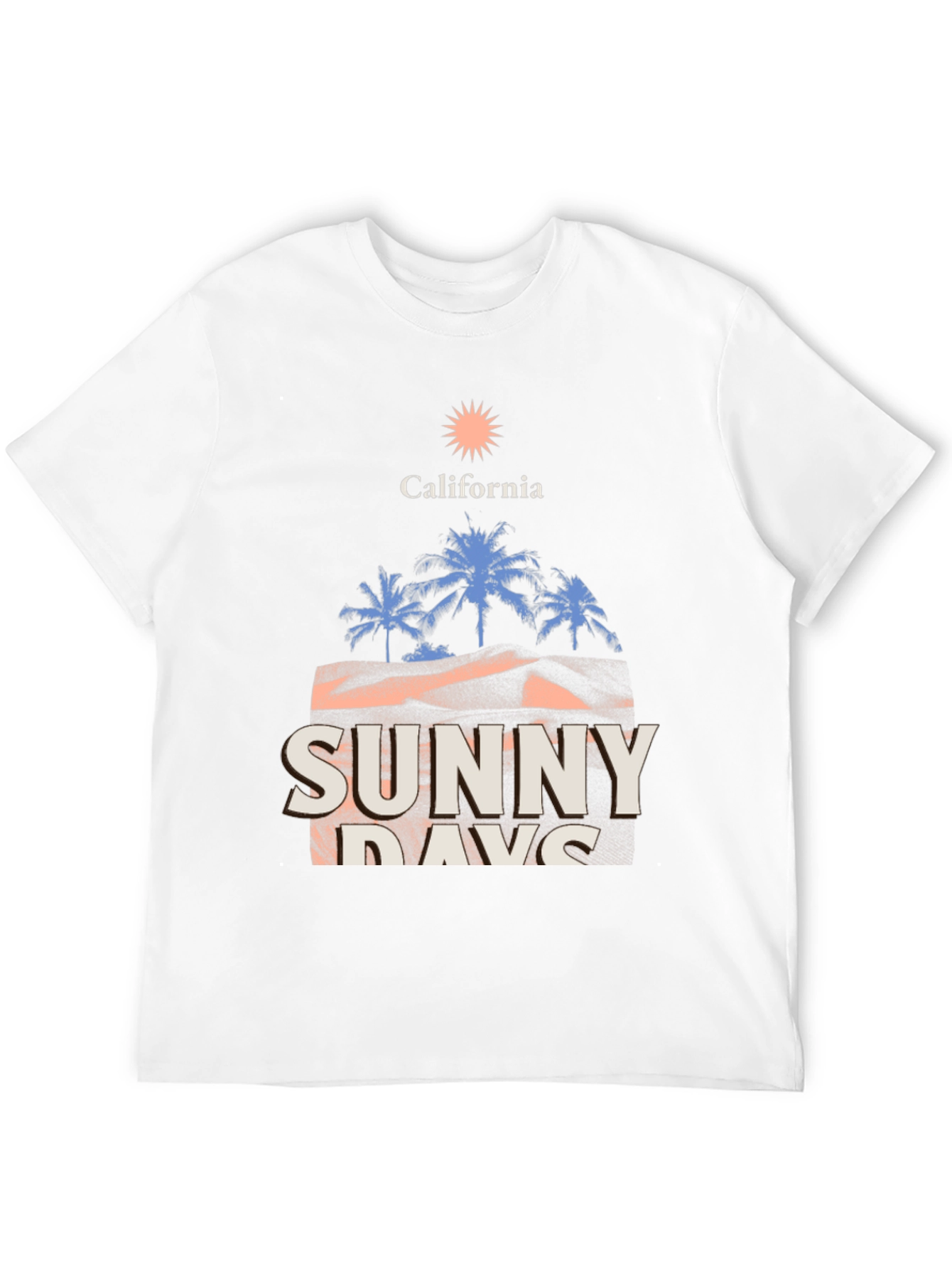 California Sunny Days Graphic Tee - Black