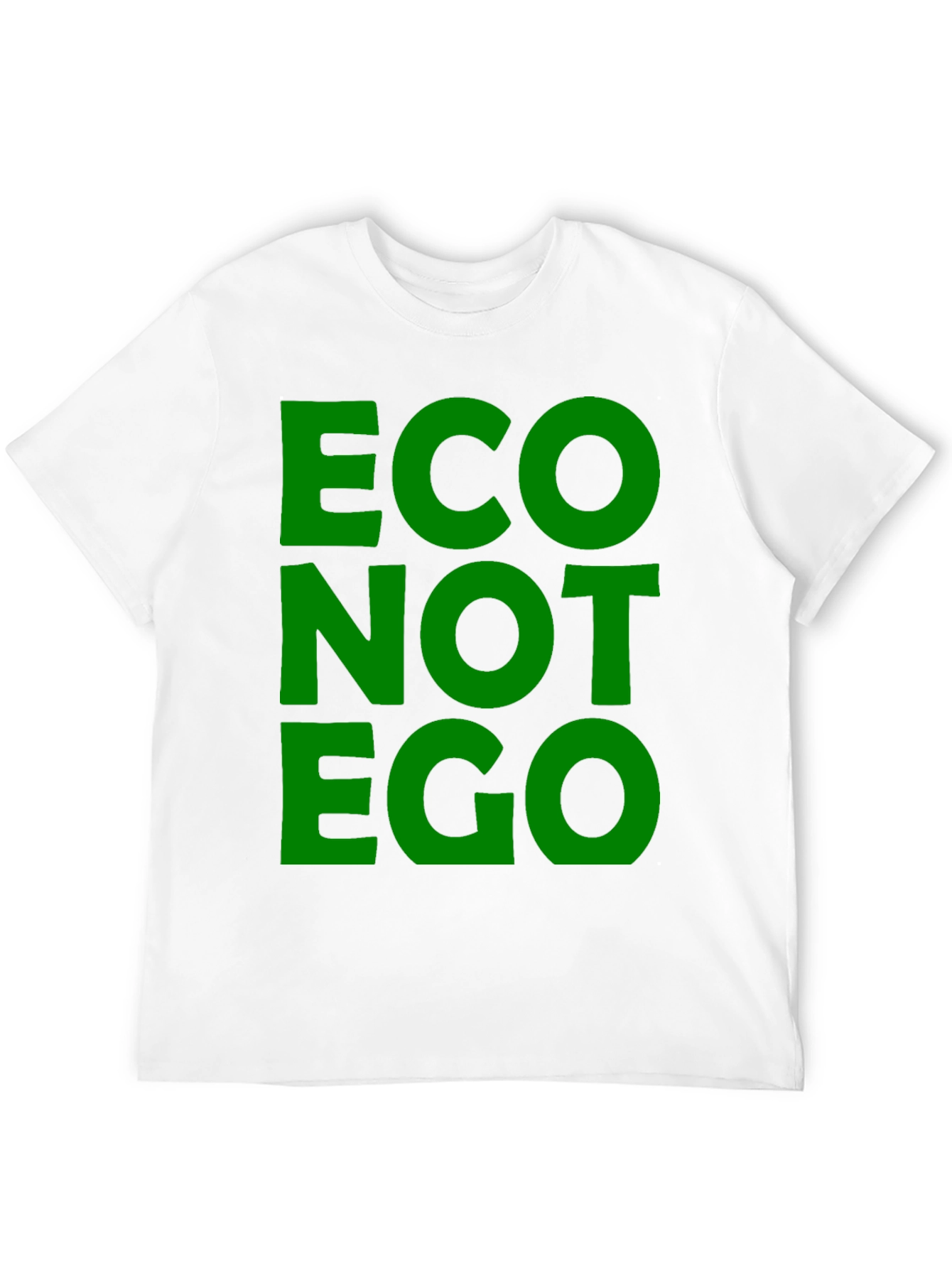 Eco Not Ego Graphic T-Shirt - Black