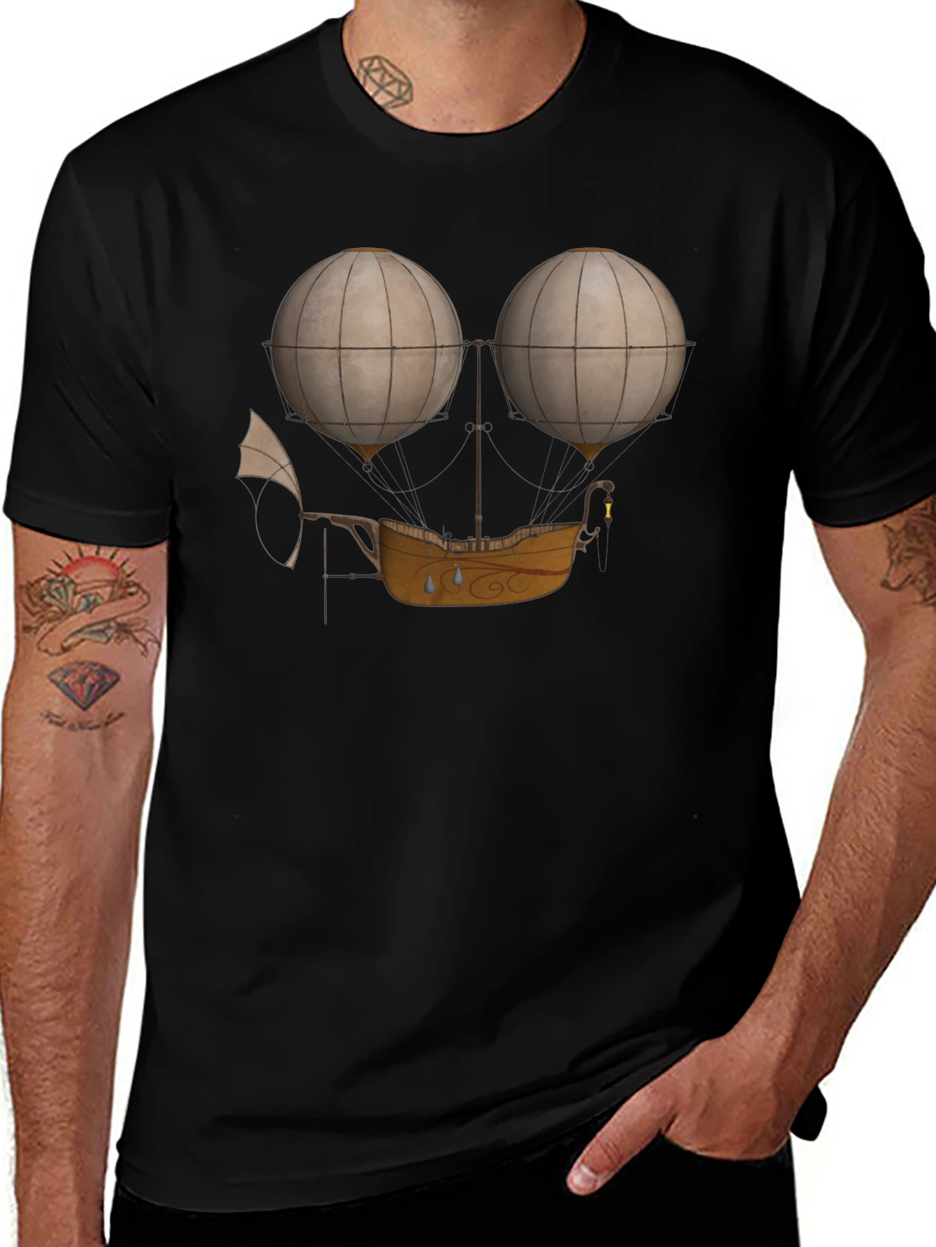 Steampunk Airship T-Shirt