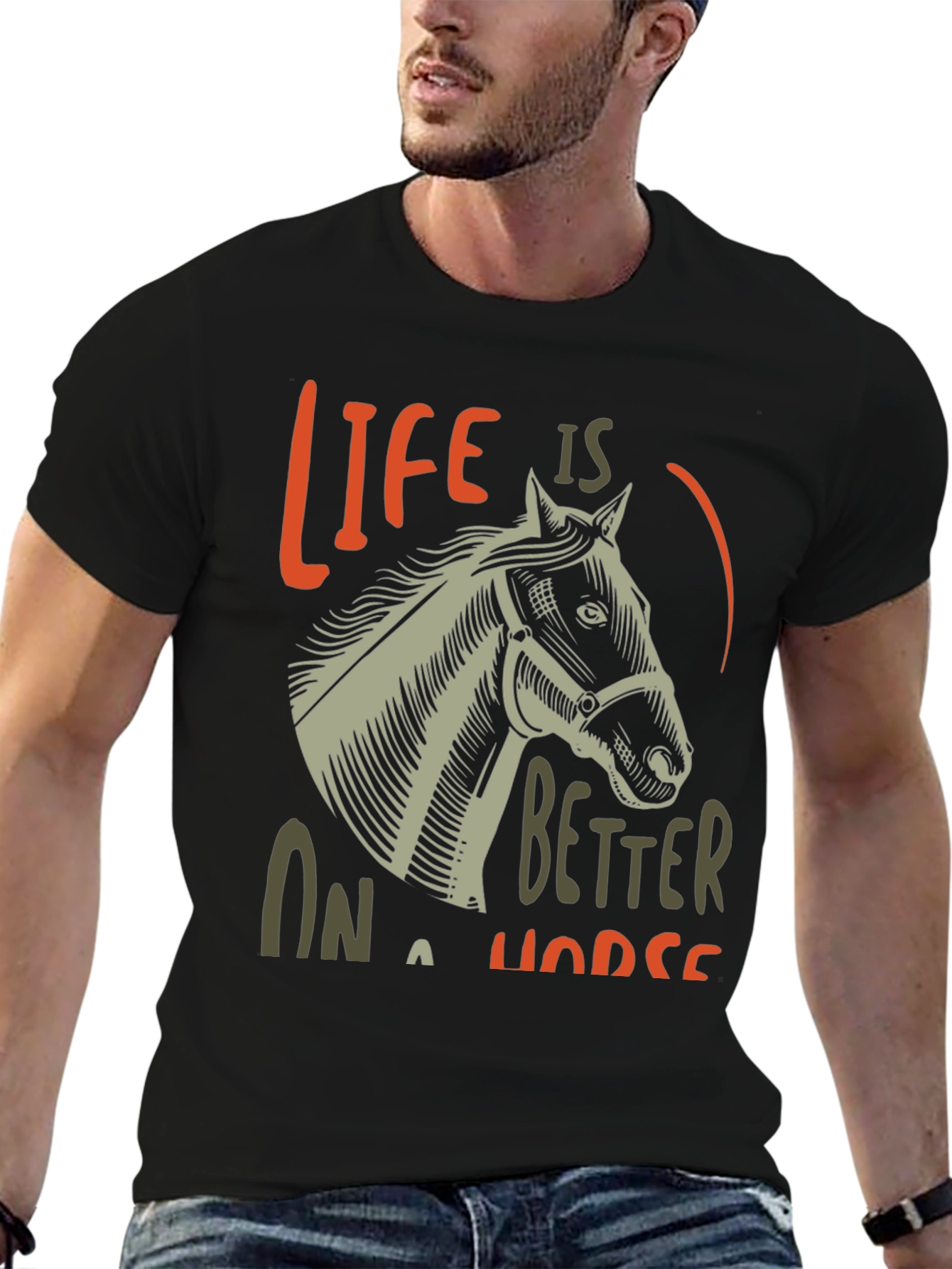 Life Is Better On A Horse Graphic T-Shirt