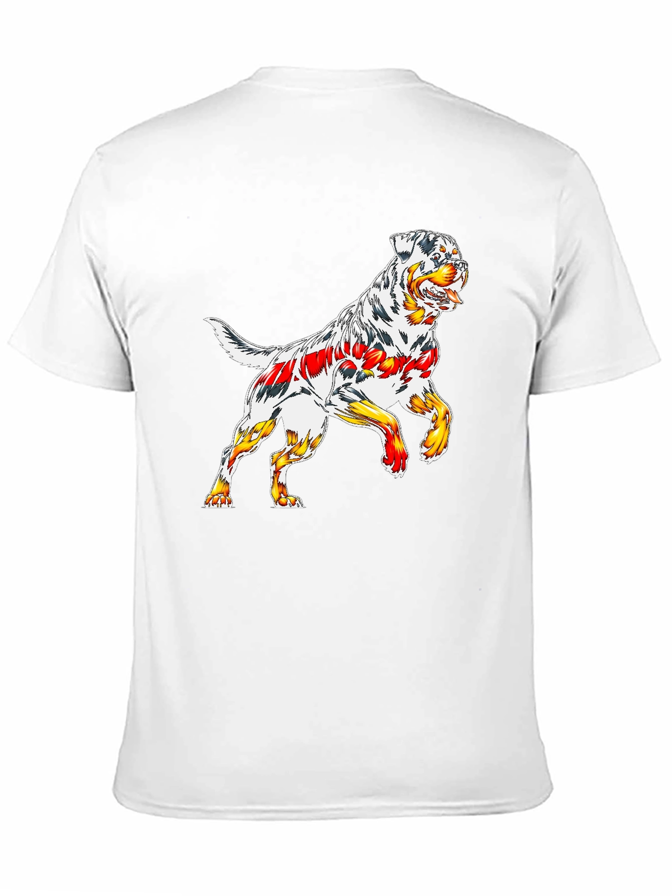 Cool Rottweiler Graphic Tee - Black Cotton
