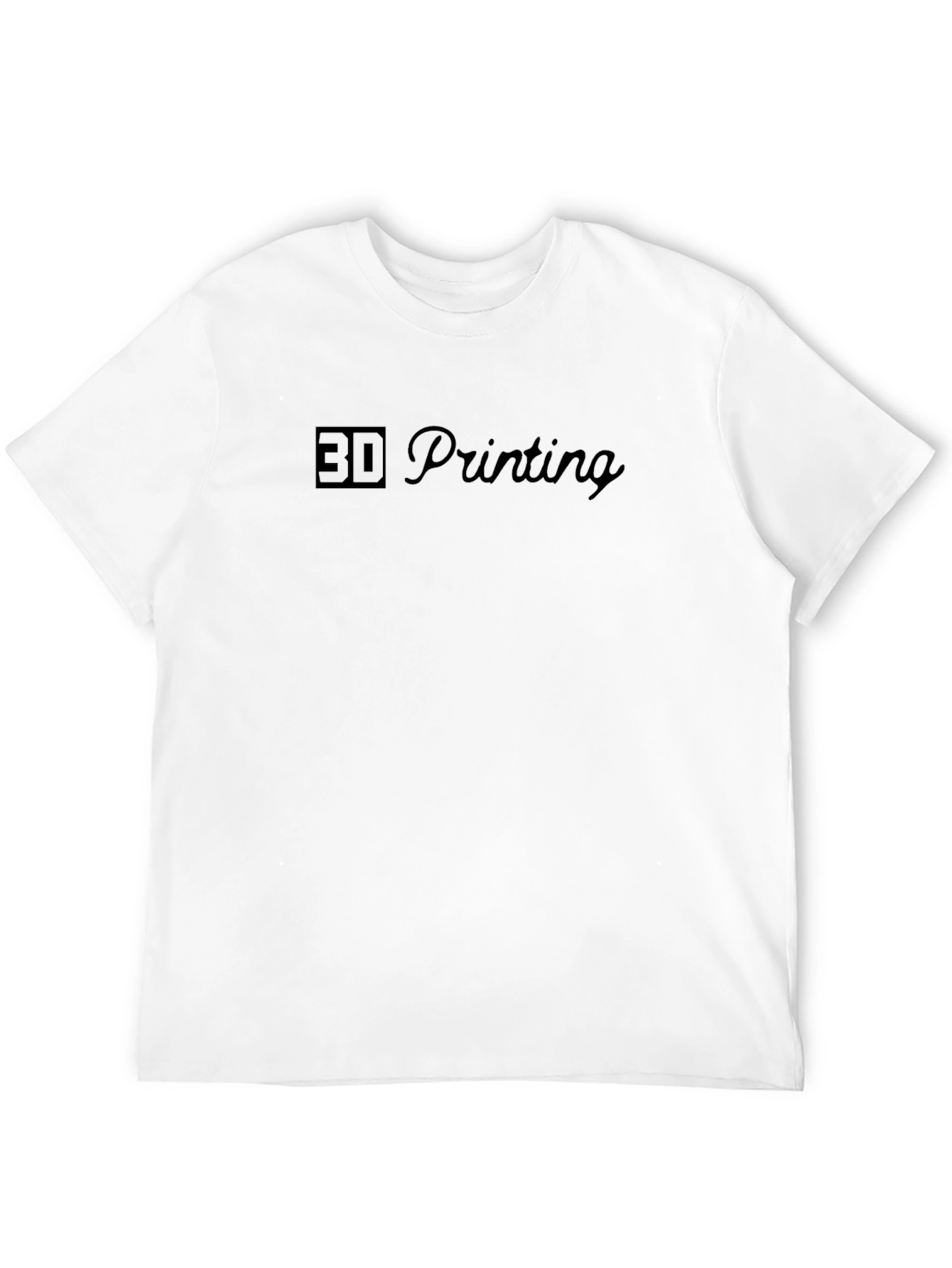 3D Printing Black Graphic Tee