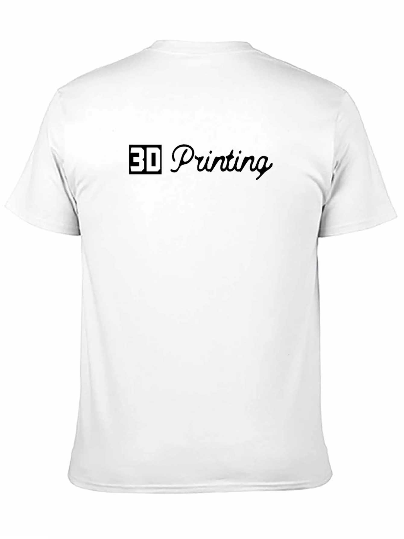 3D Printing Black Graphic Tee