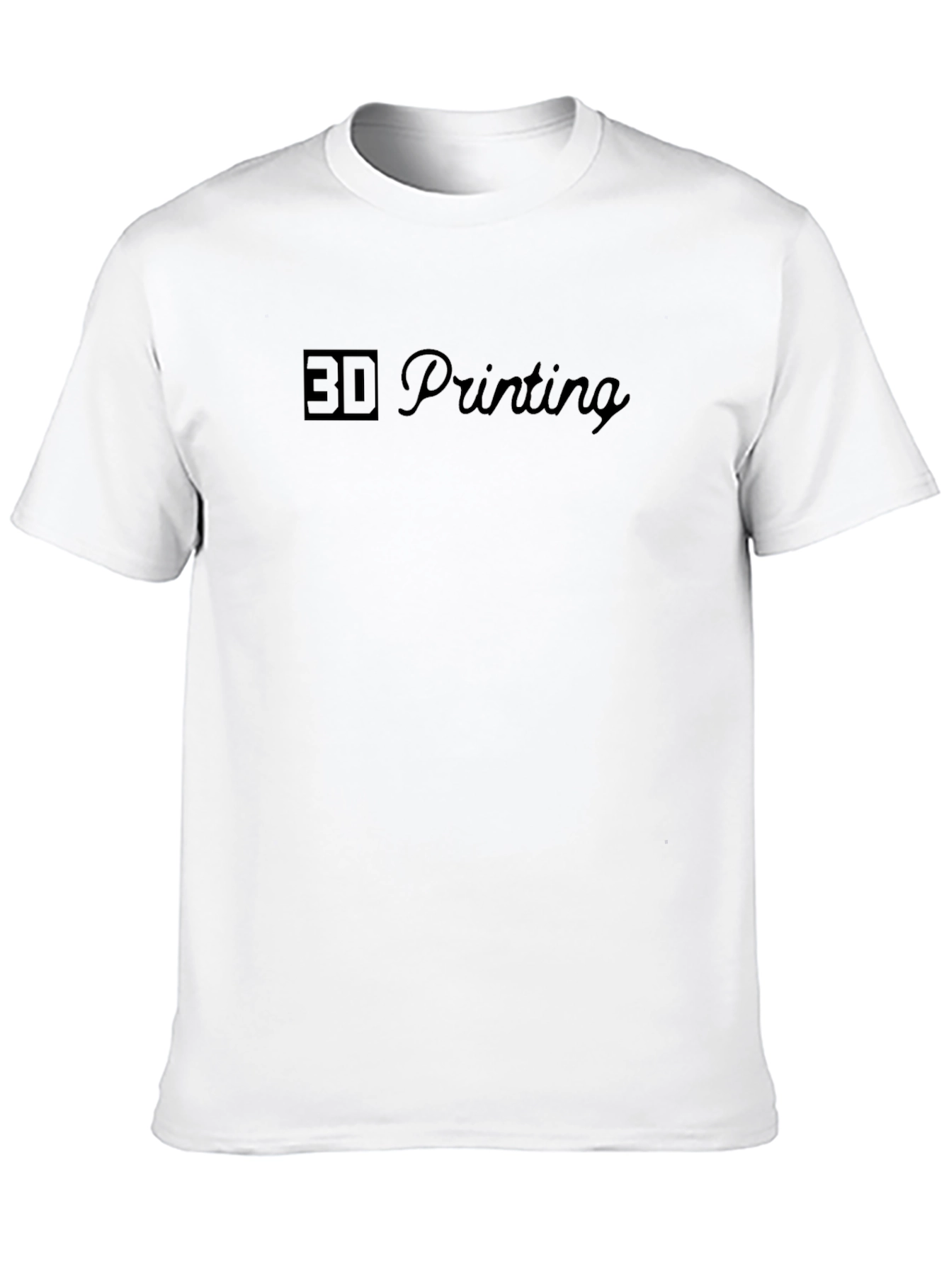 3D Printing Black Graphic Tee