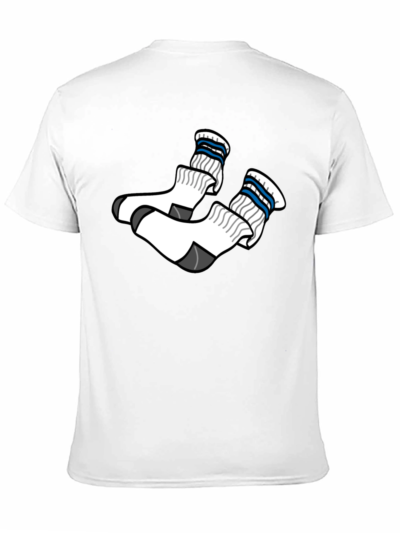 Novelty Socks Graphic T-Shirt - Casual Wear