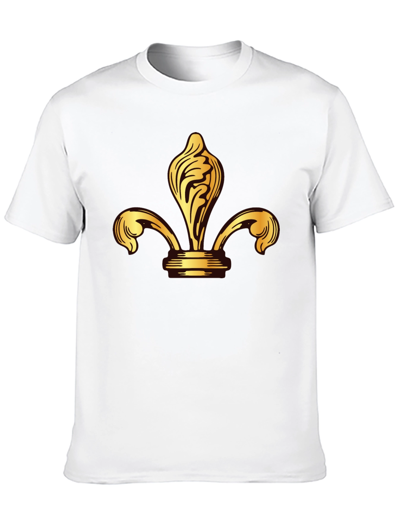 Golden Fleur-de-lis Black T-Shirt
