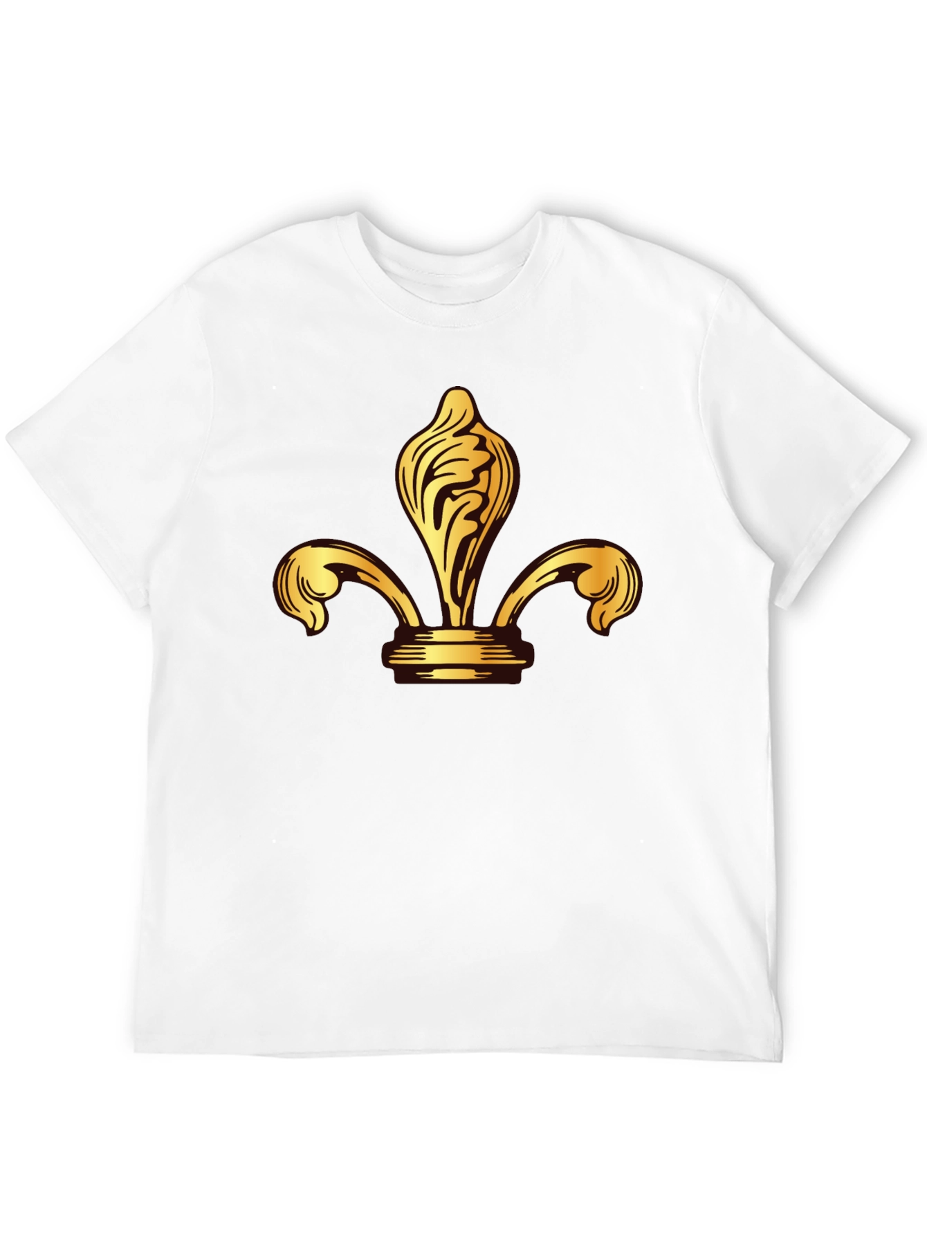 Golden Fleur-de-lis Black T-Shirt