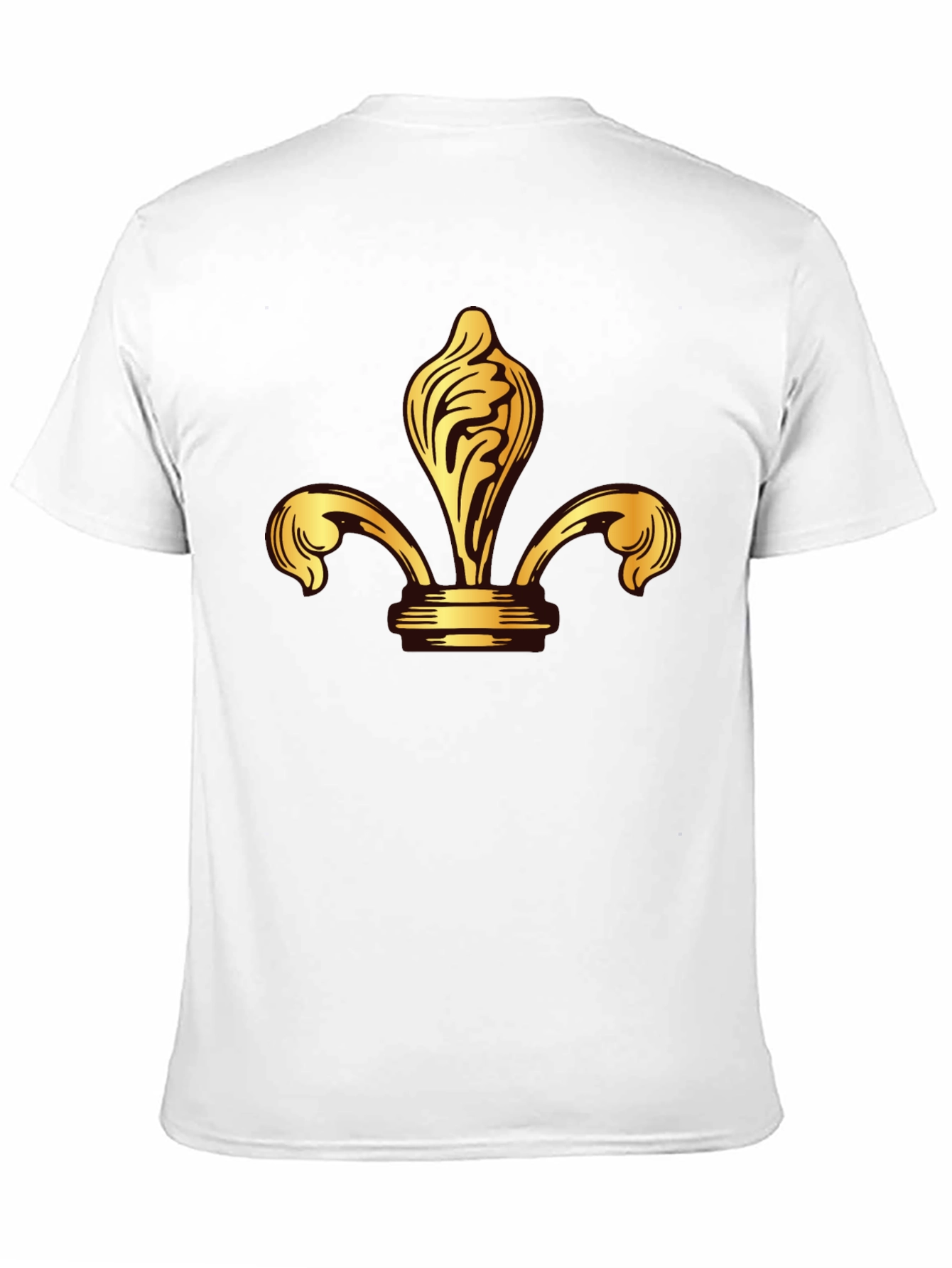Golden Fleur-de-lis Black T-Shirt