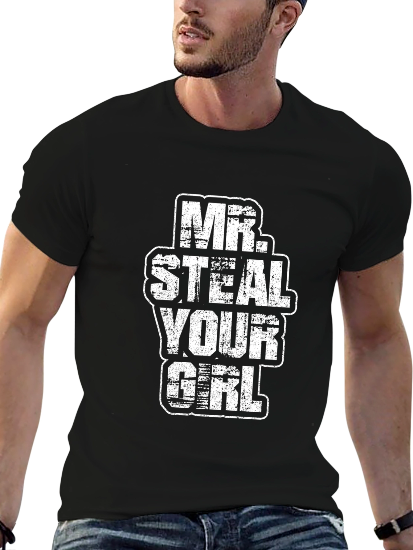 Mr. Steal Your Girl Graphic Print T-Shirt