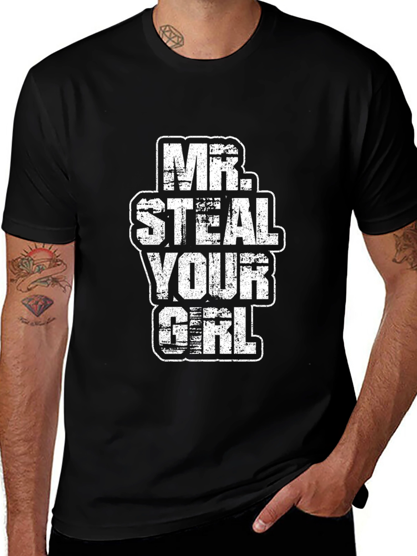 Mr. Steal Your Girl Graphic Print T-Shirt