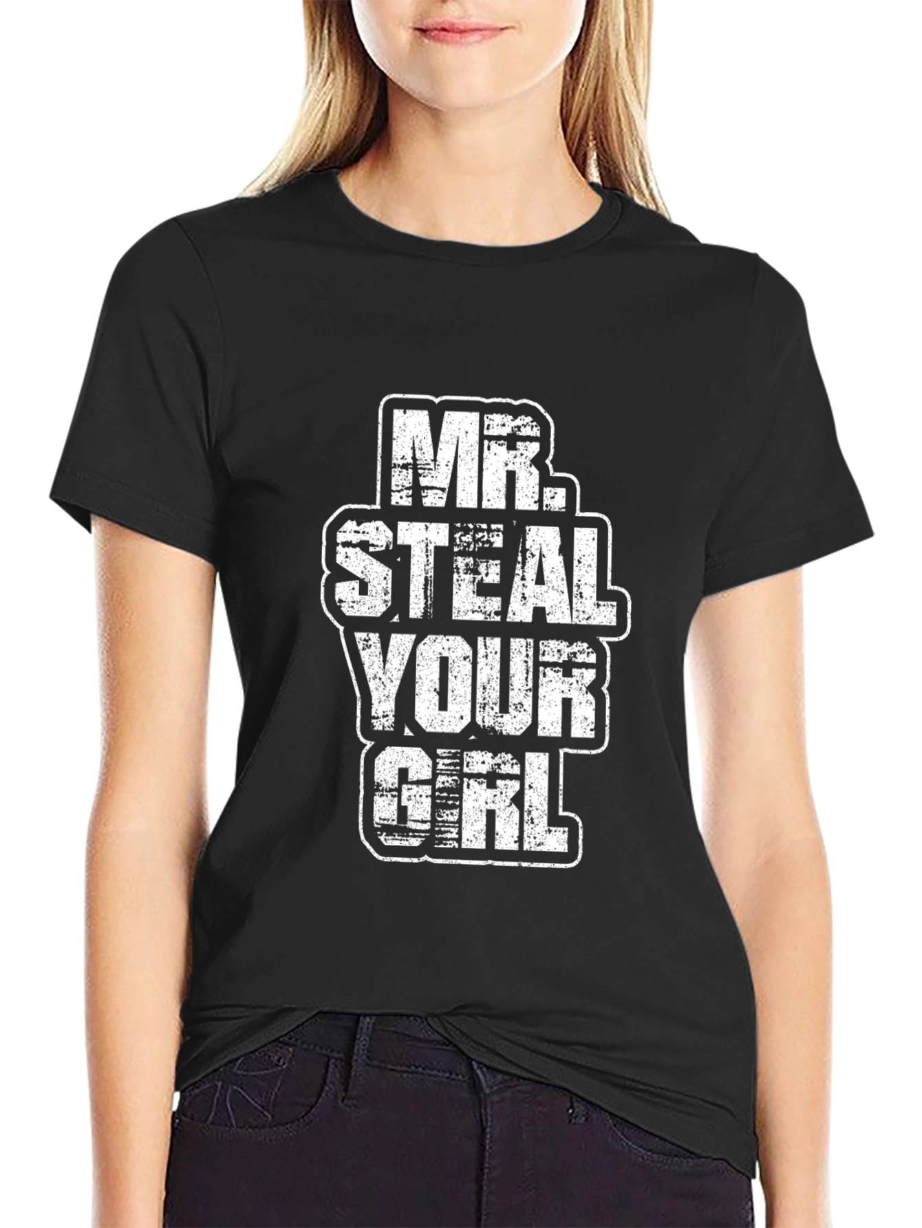 Mr. Steal Your Girl Graphic Print T-Shirt