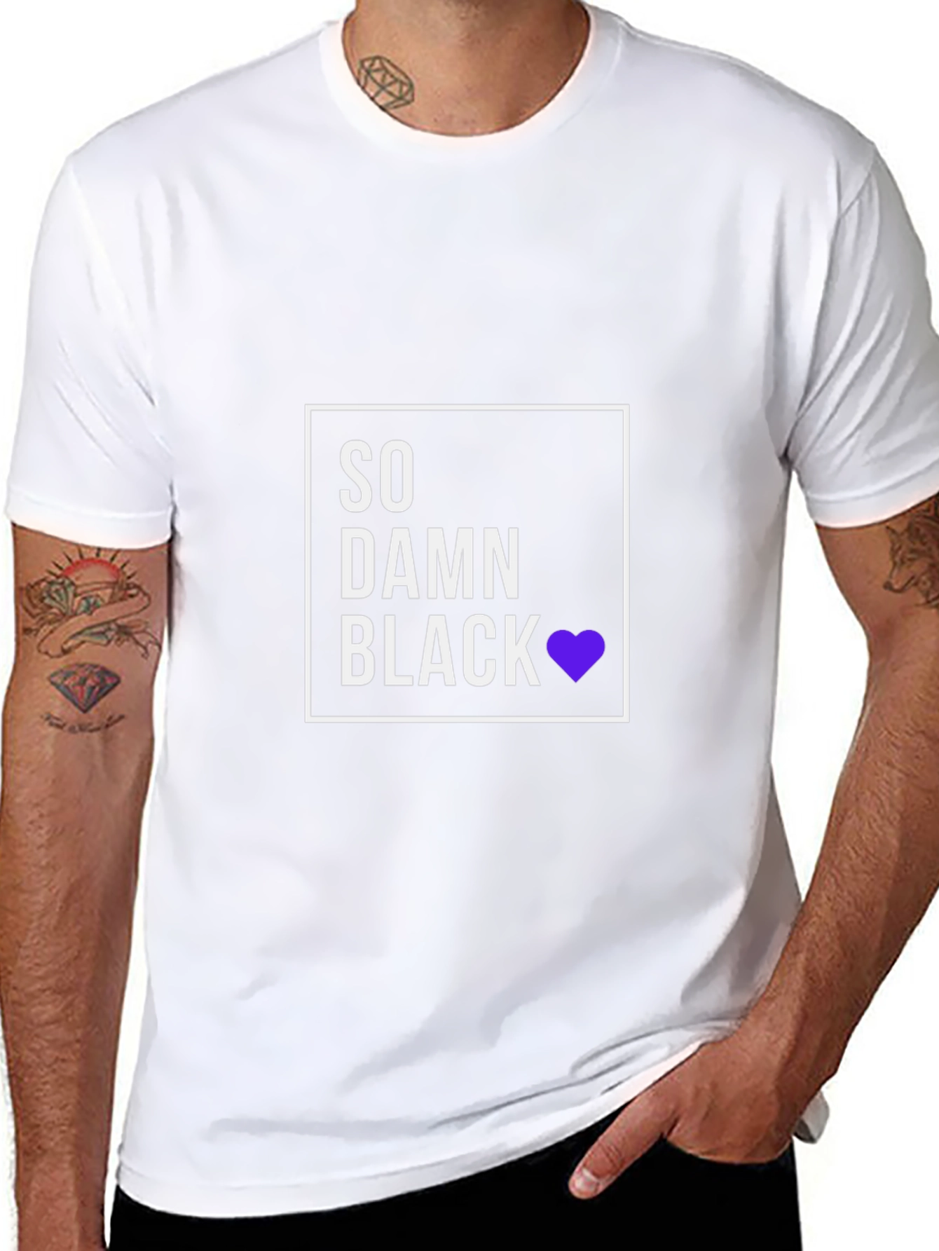 So Damn Black T-Shirt - Premium Cotton Blend