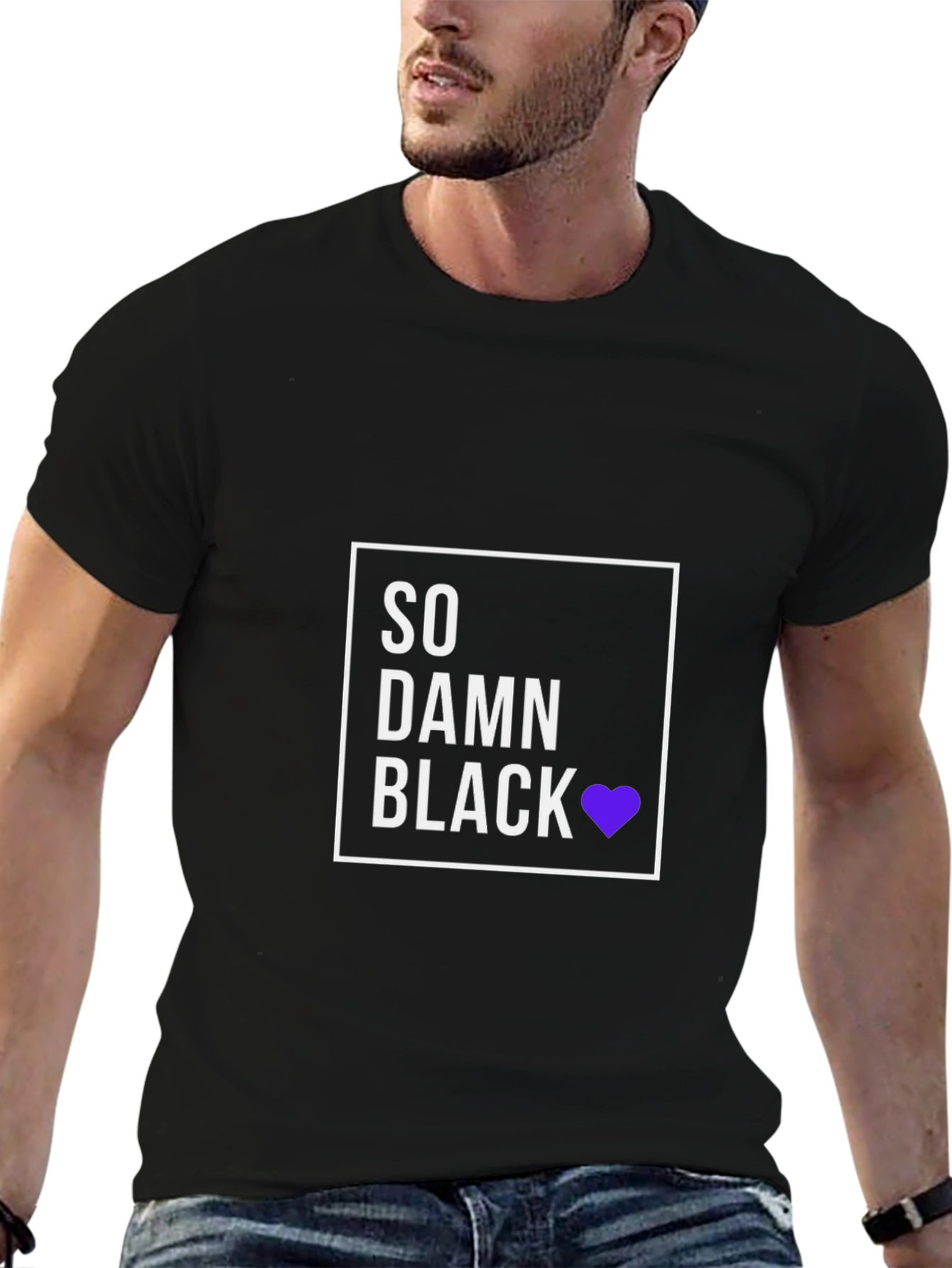 So Damn Black T-Shirt - Premium Cotton Blend