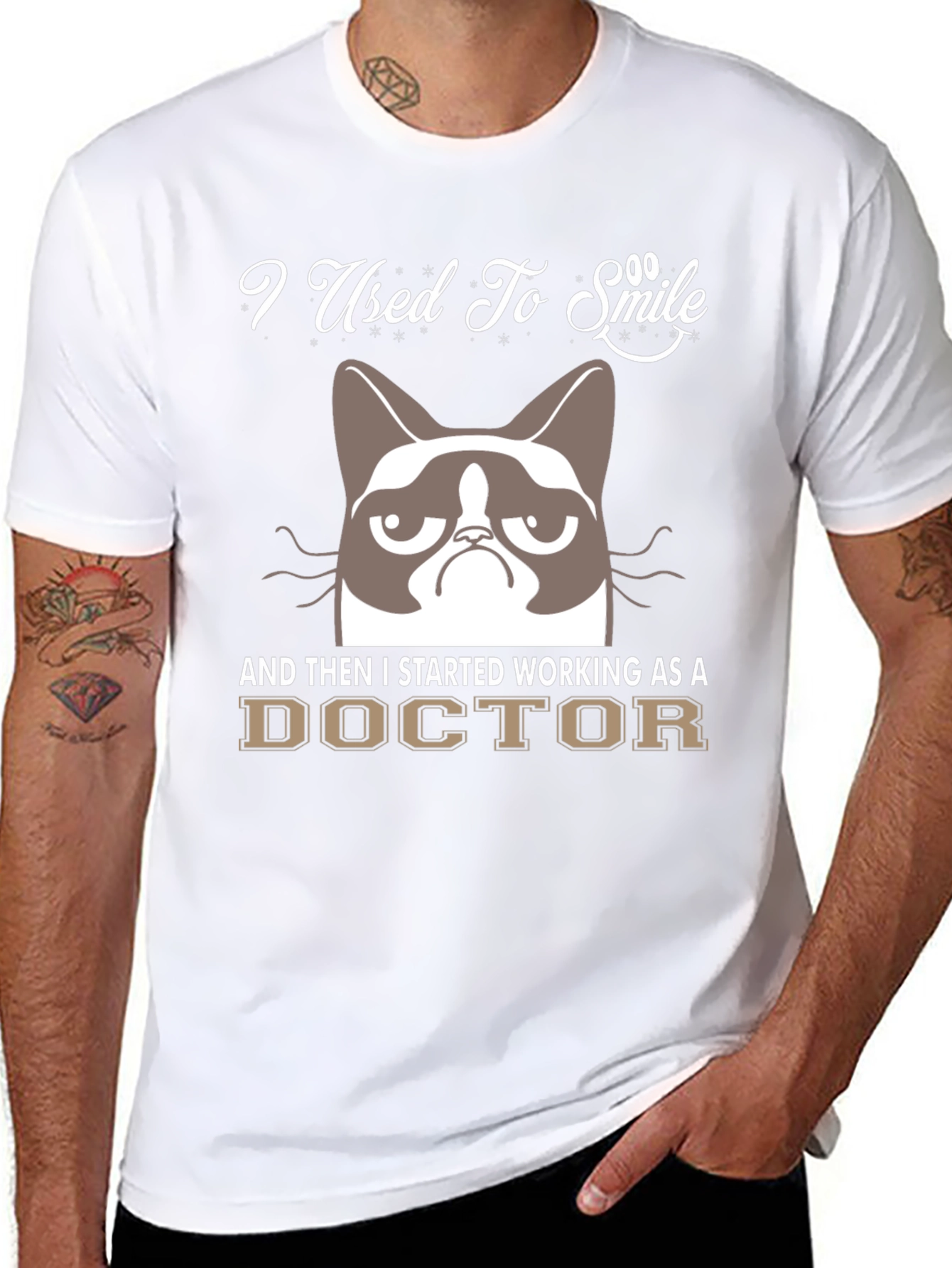 Grumpy Cat Doctor Humor T-Shirt