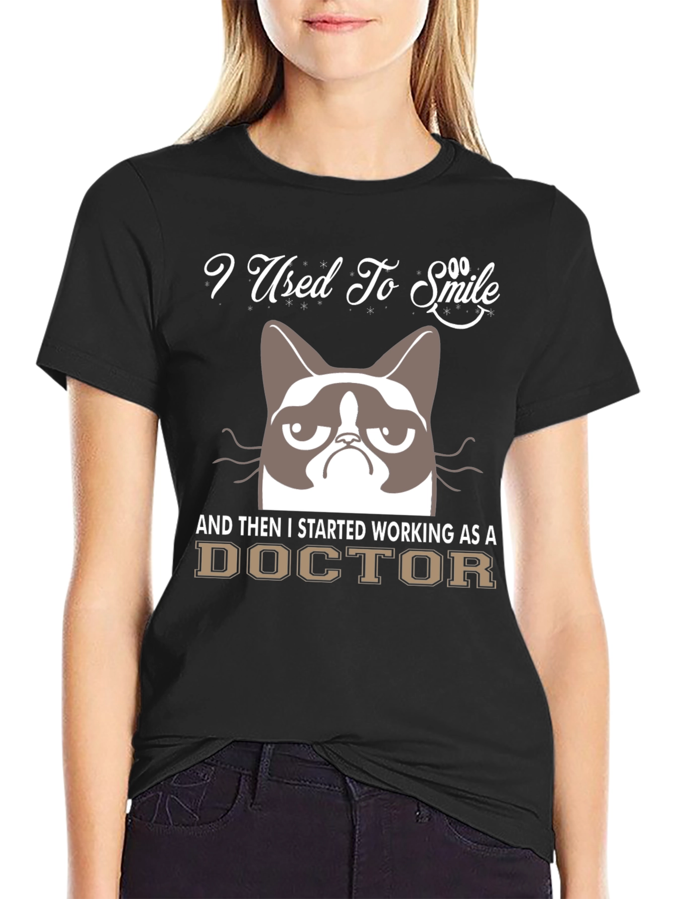 Grumpy Cat Doctor Humor T-Shirt
