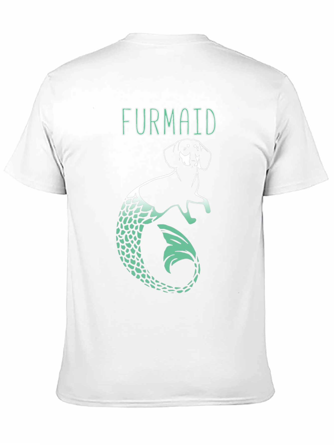 Furmaid Dog Mermaid Graphic Tee - Black