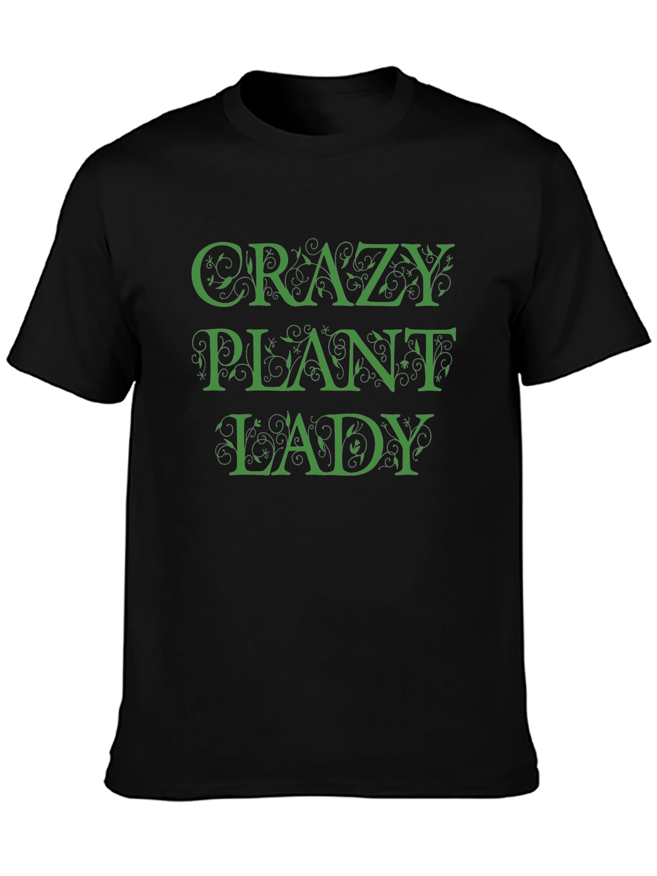 Crazy Plant Lady Black T-Shirt