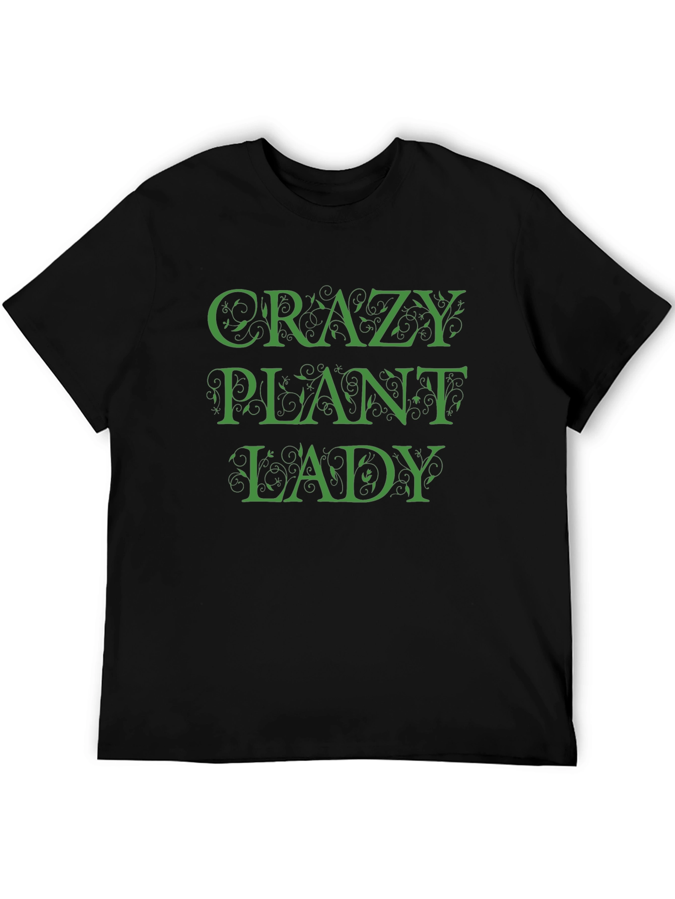 Crazy Plant Lady Black T-Shirt