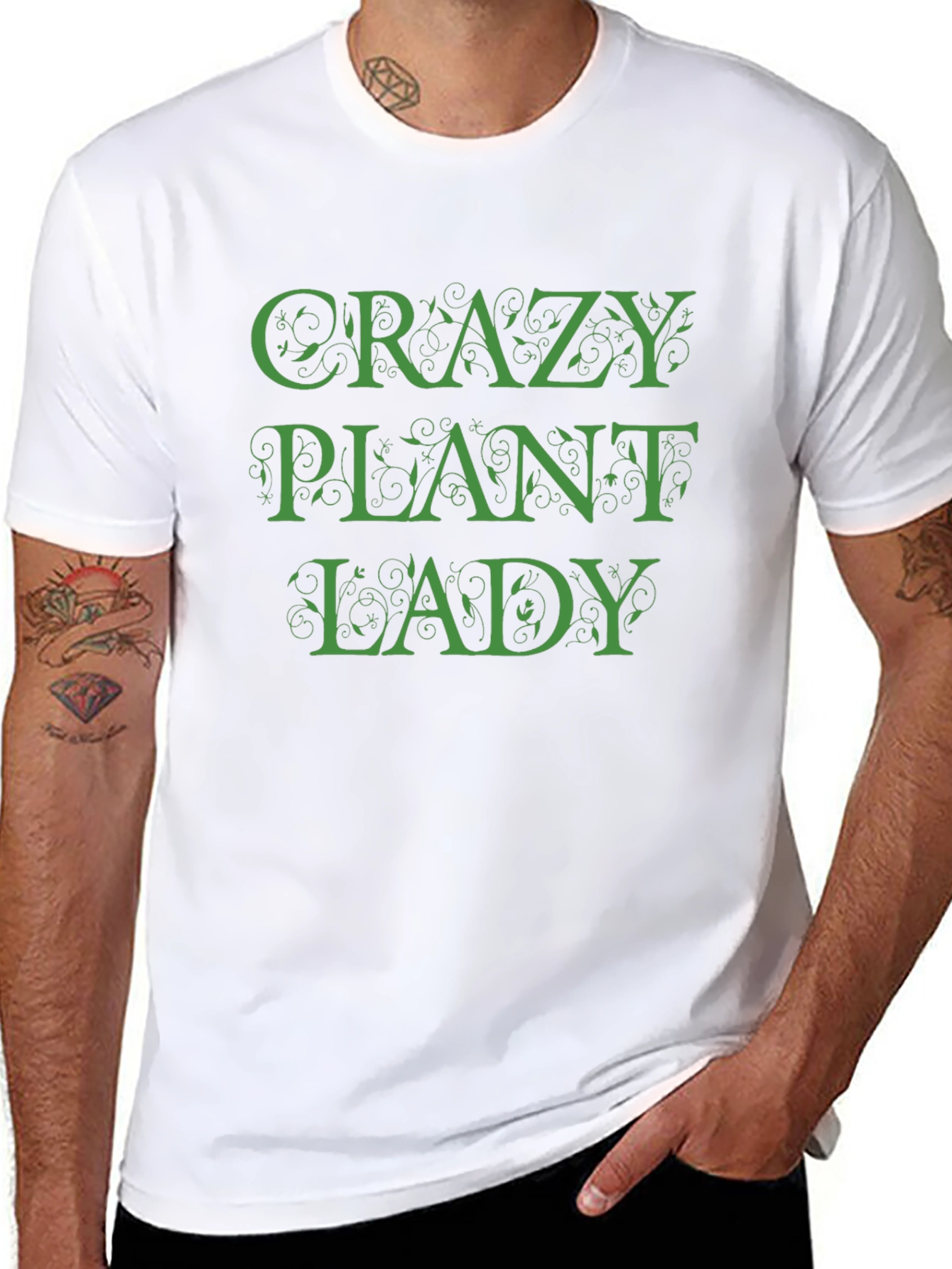 Crazy Plant Lady Black T-Shirt