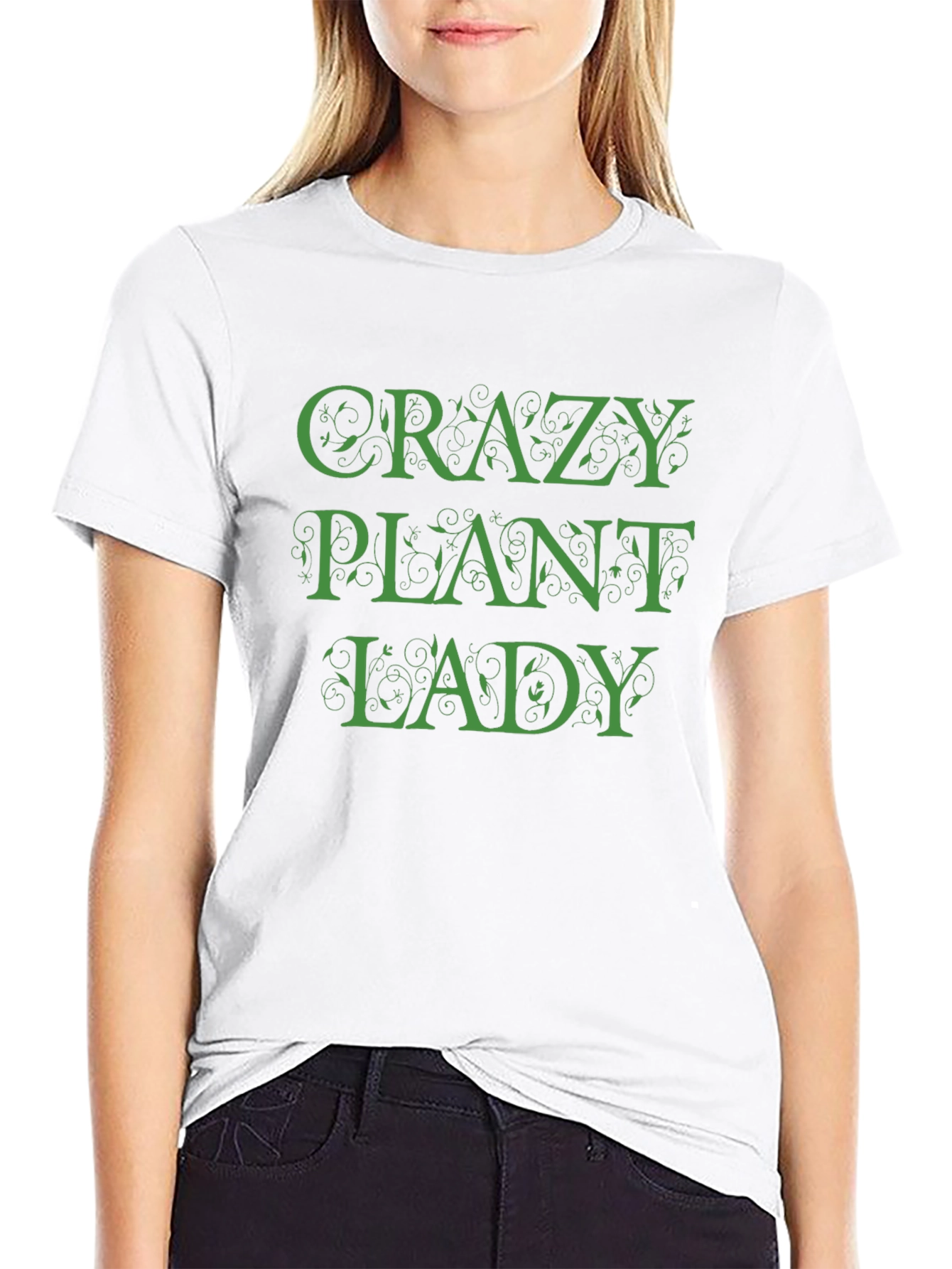 Crazy Plant Lady Black T-Shirt