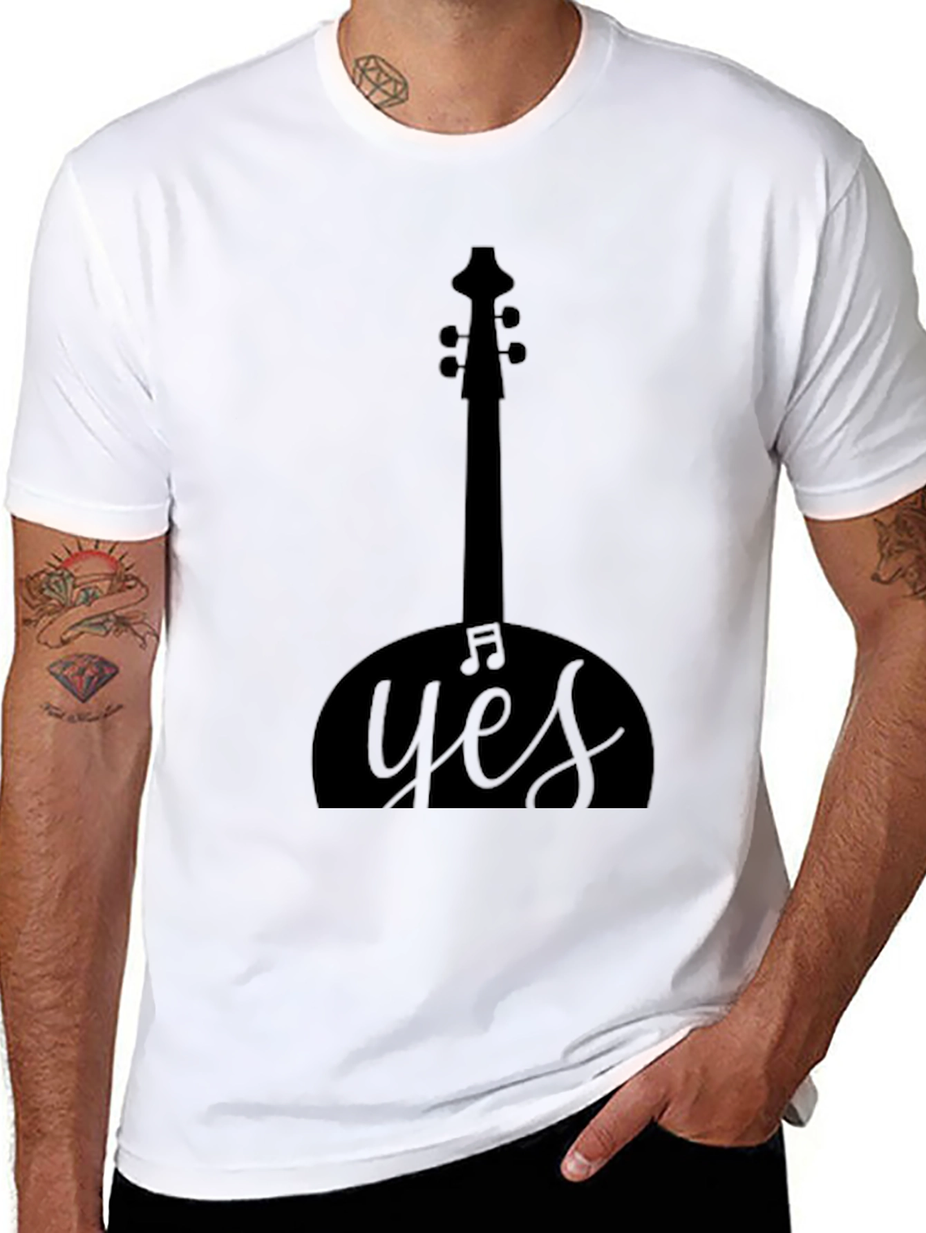 Yes Music T-Shirt Black Graphic Tee