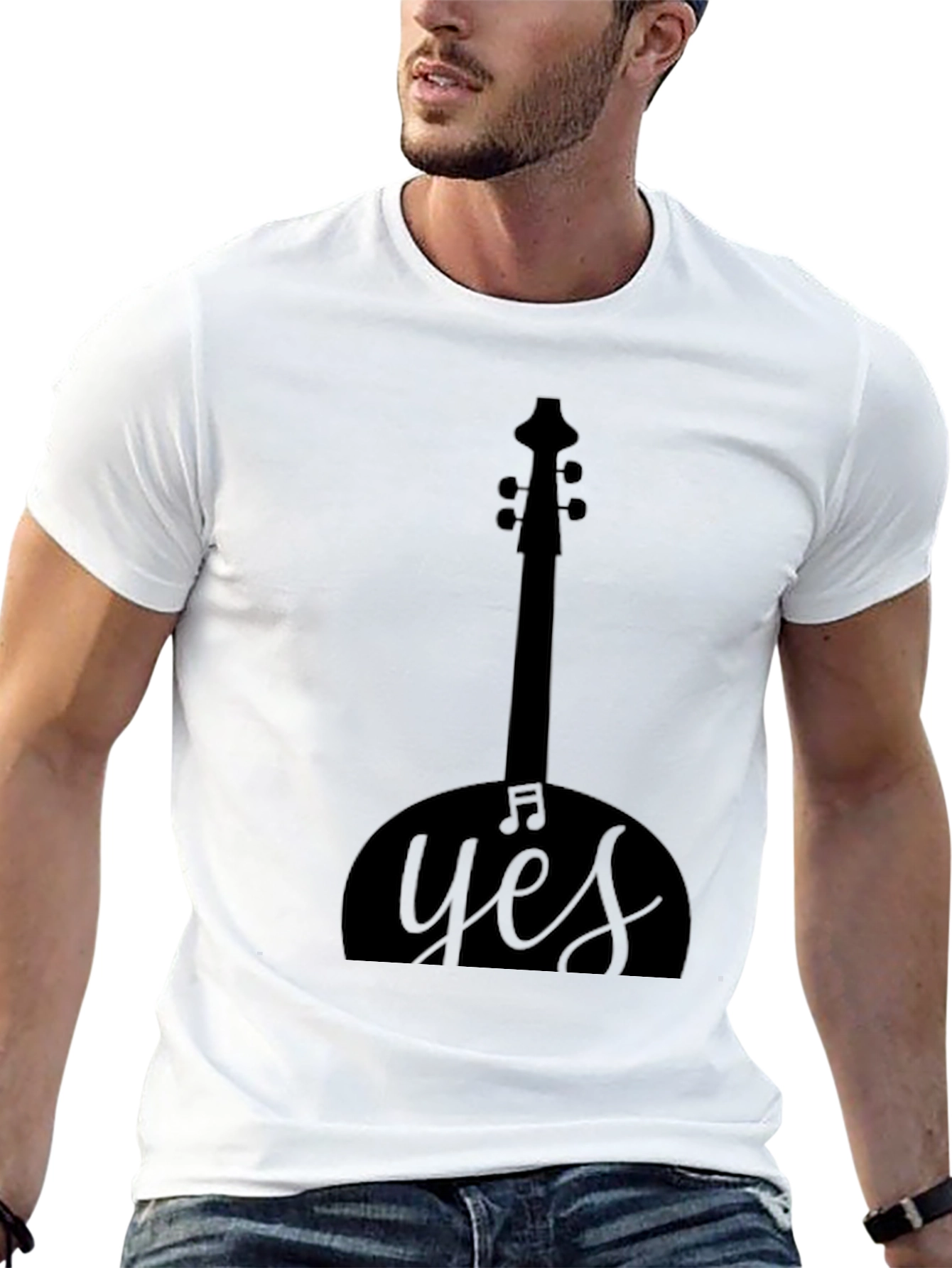 Yes Music T-Shirt Black Graphic Tee
