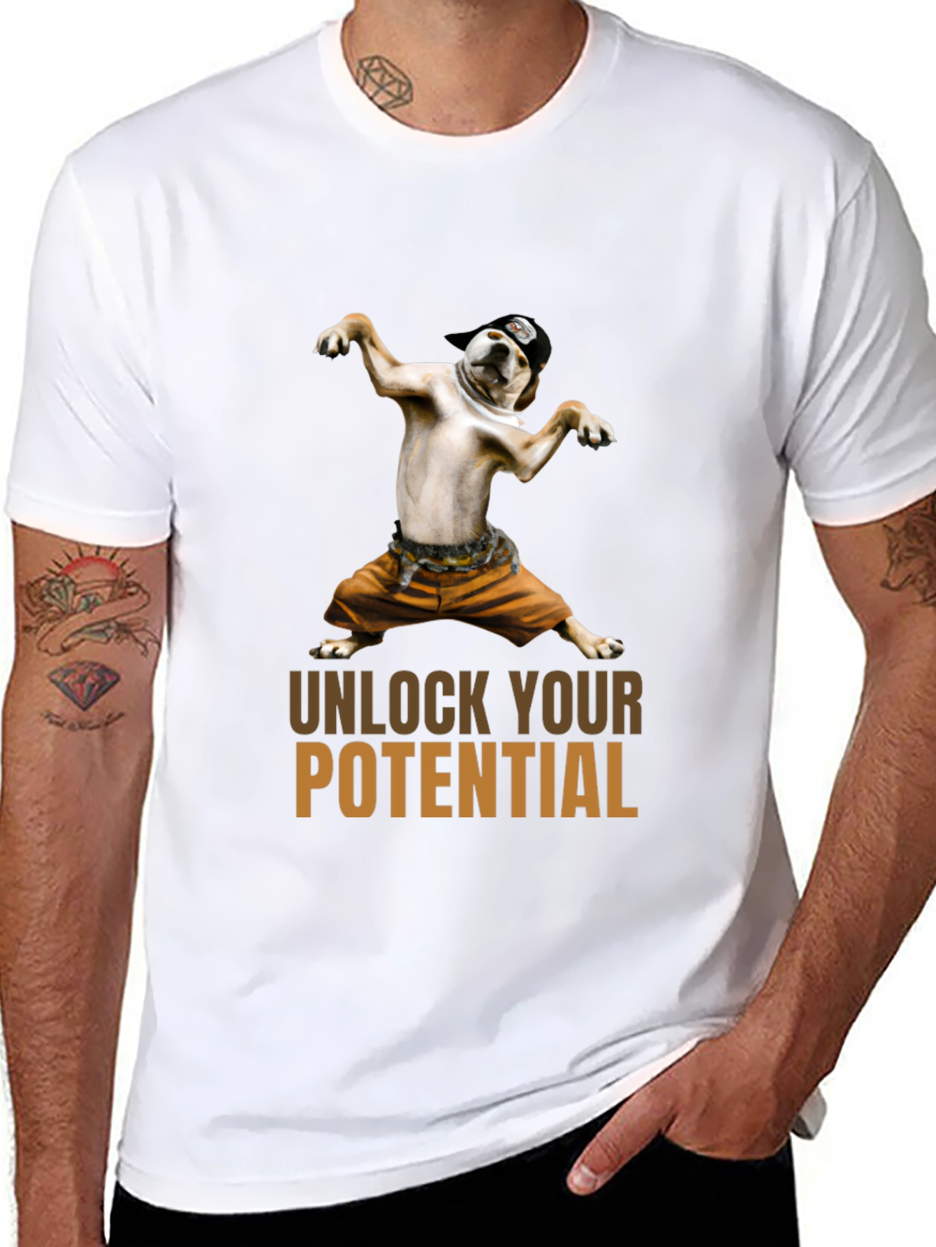 Unlock Your Potential Dog Graphic T-Shirt