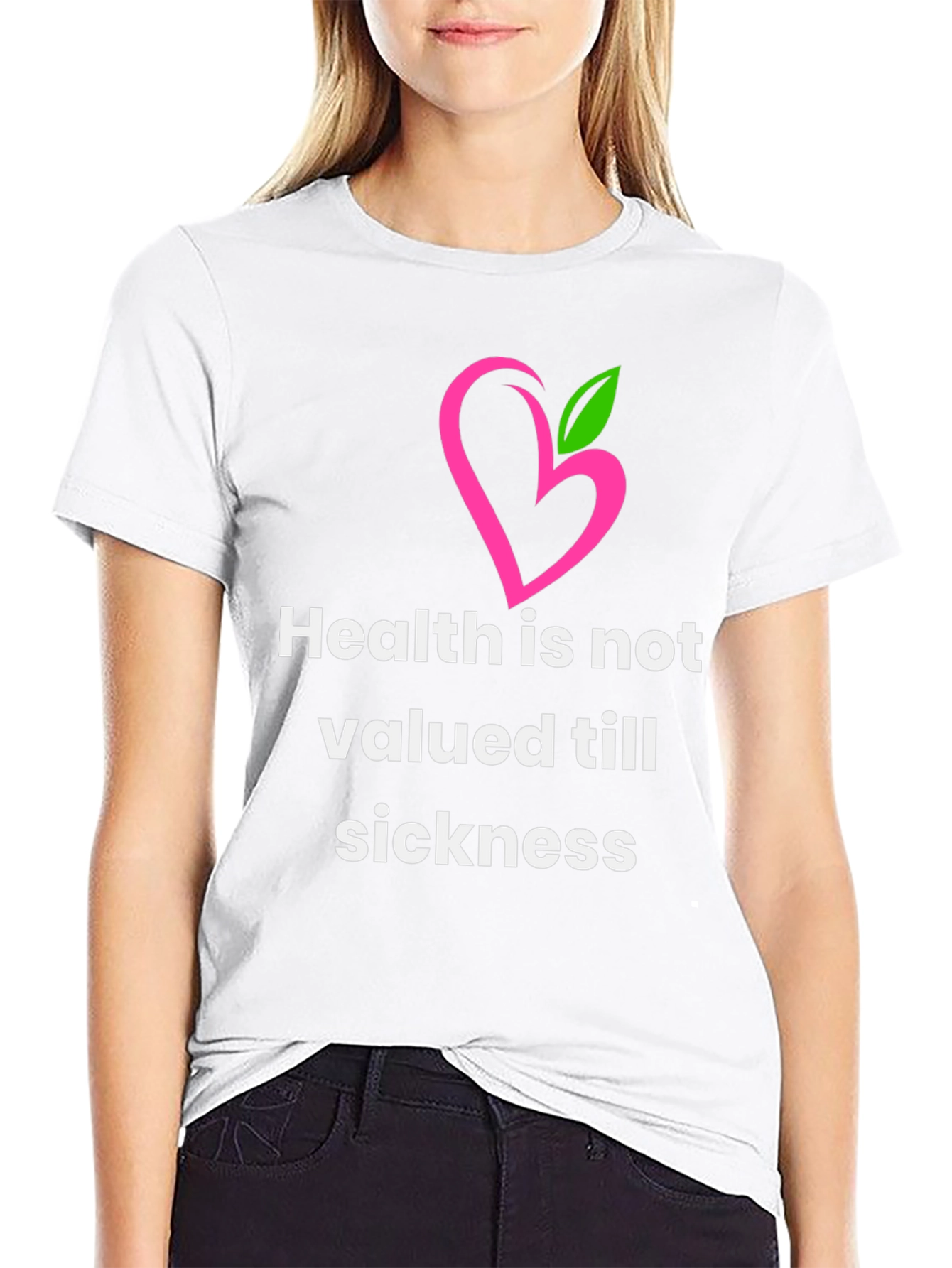 Health Quote Graphic Tee - Stylish & Meaningful
