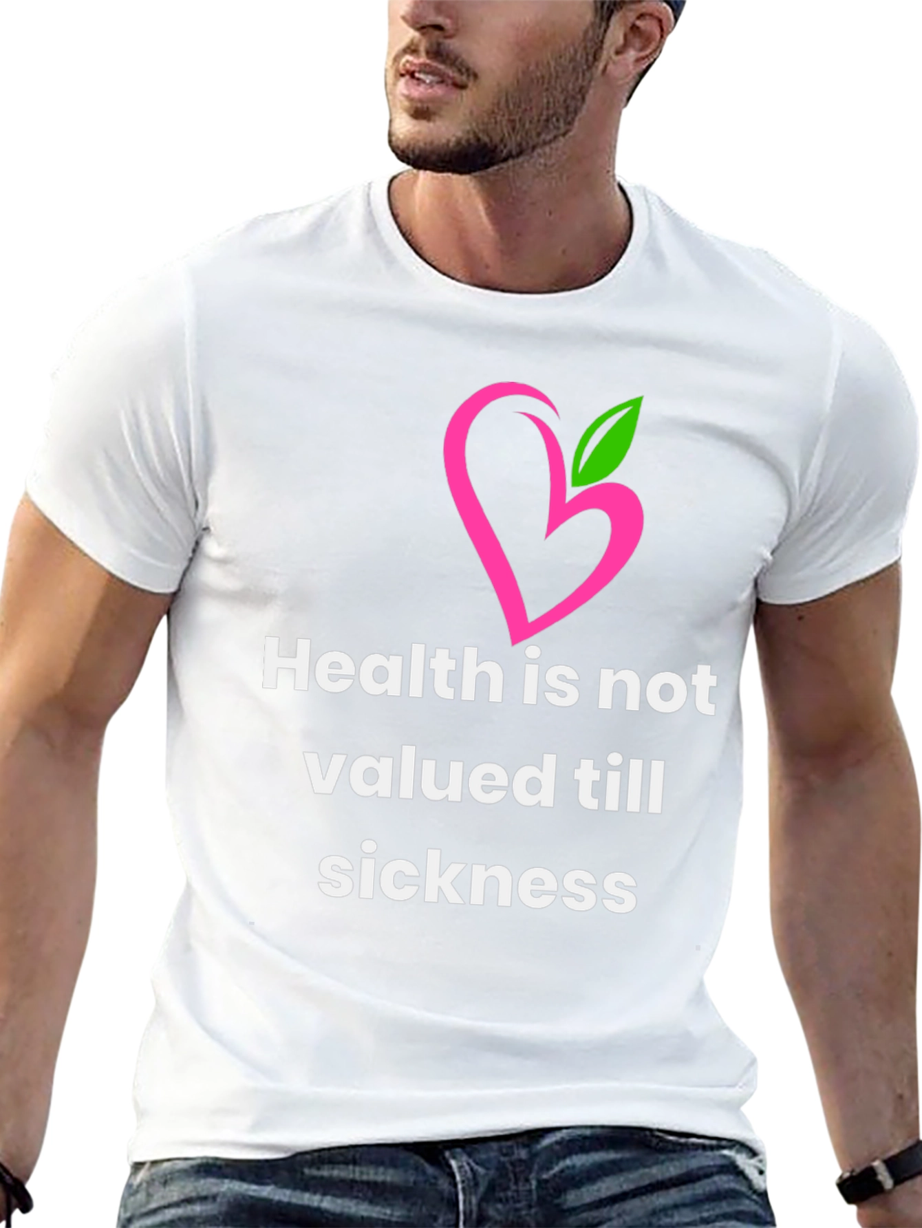 Health Quote Graphic Tee - Stylish & Meaningful