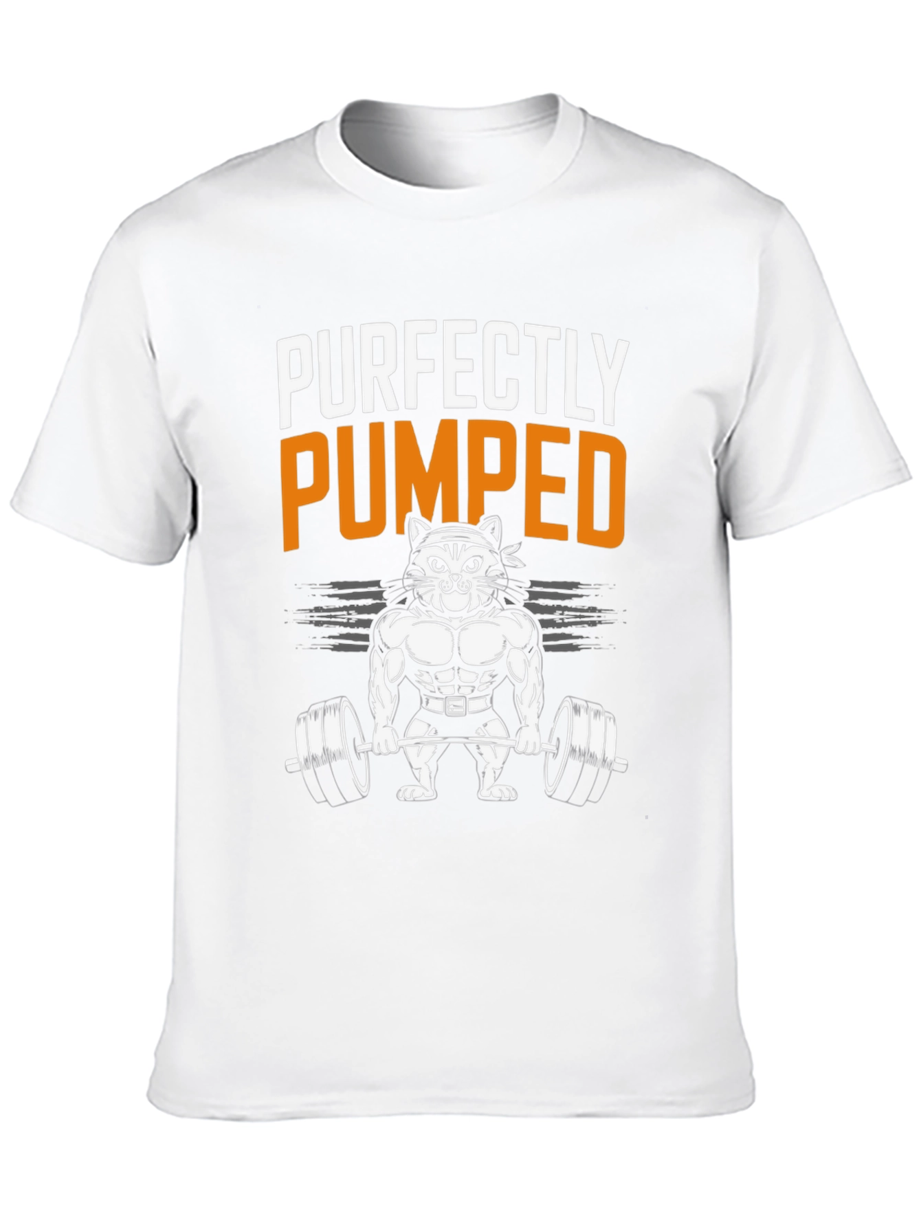 Purrfectly Pumped Cat Gym T-Shirt