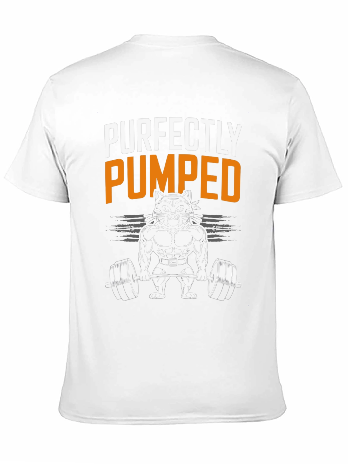 Purrfectly Pumped Cat Gym T-Shirt