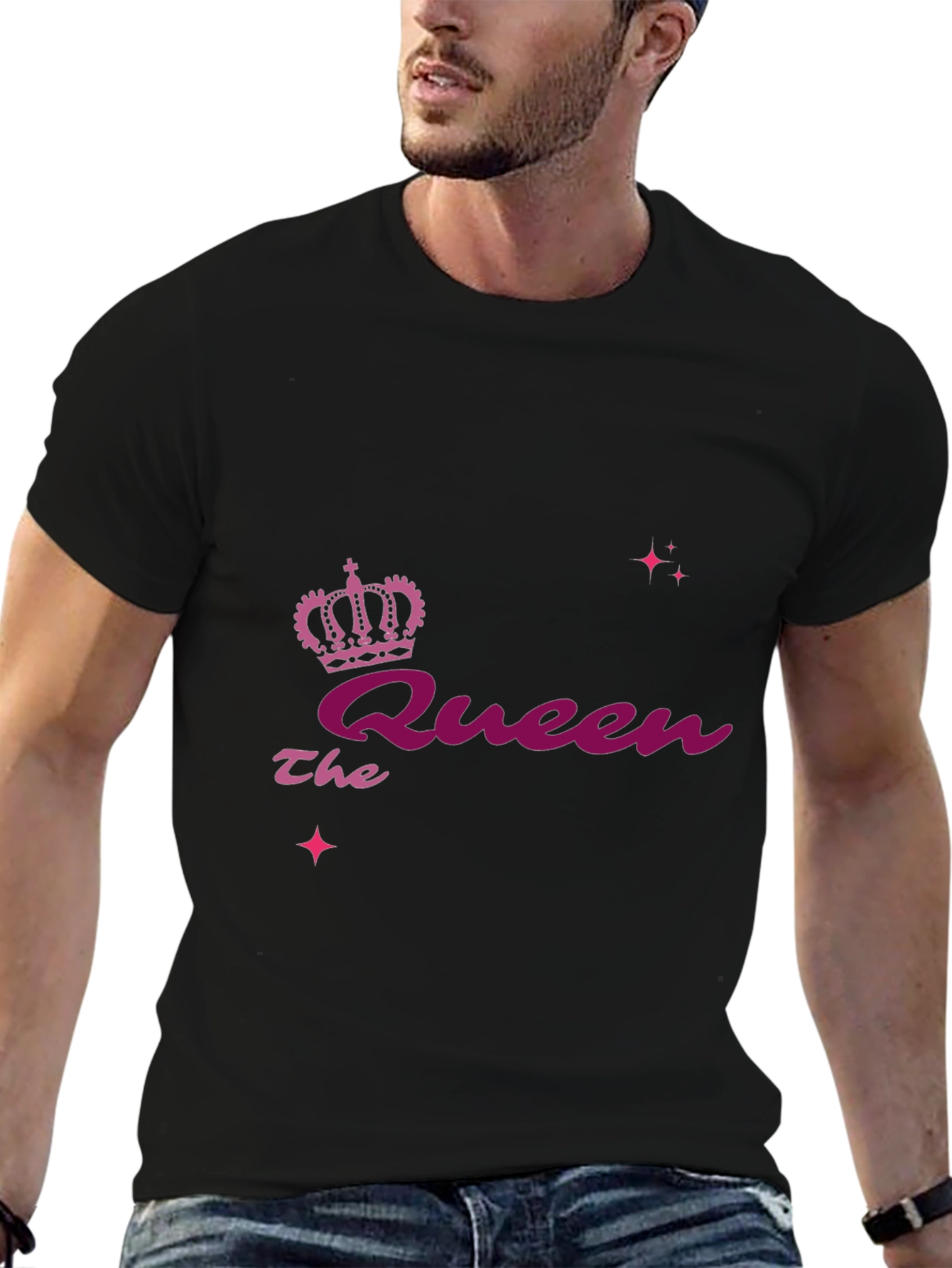 The Queen Graphic Black T-Shirt