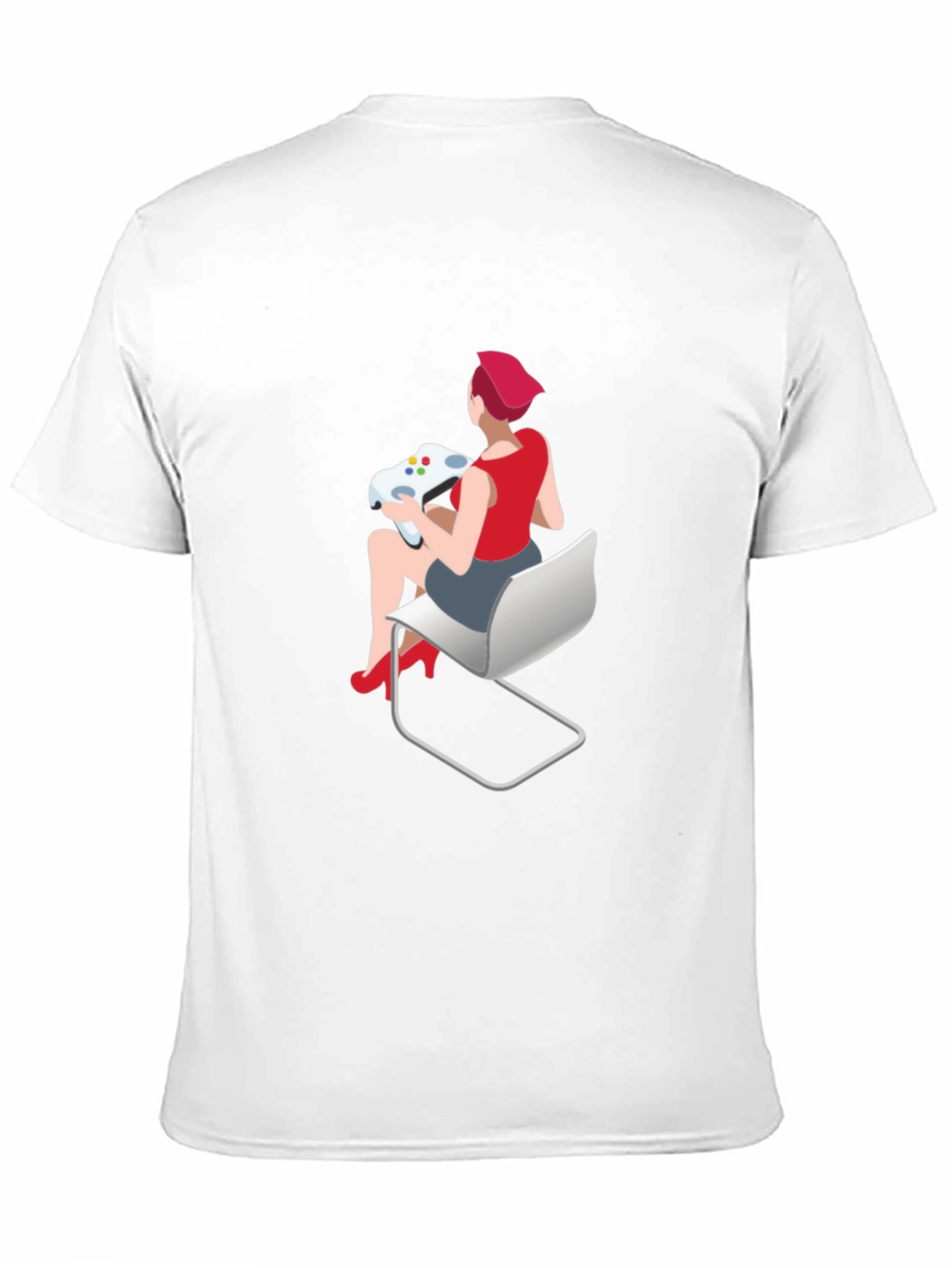 Gamer Girl Graphic Tee - Black Cotton T-Shirt