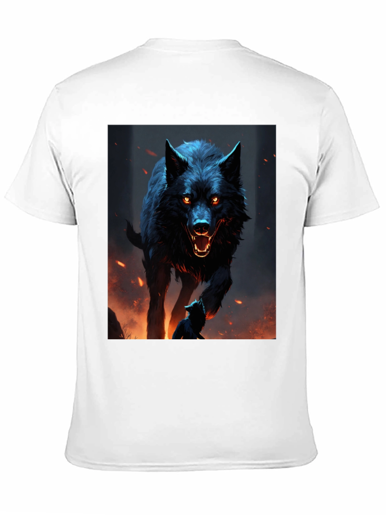 Wolf Graphic Black T-Shirt - Mens Fashion Tee