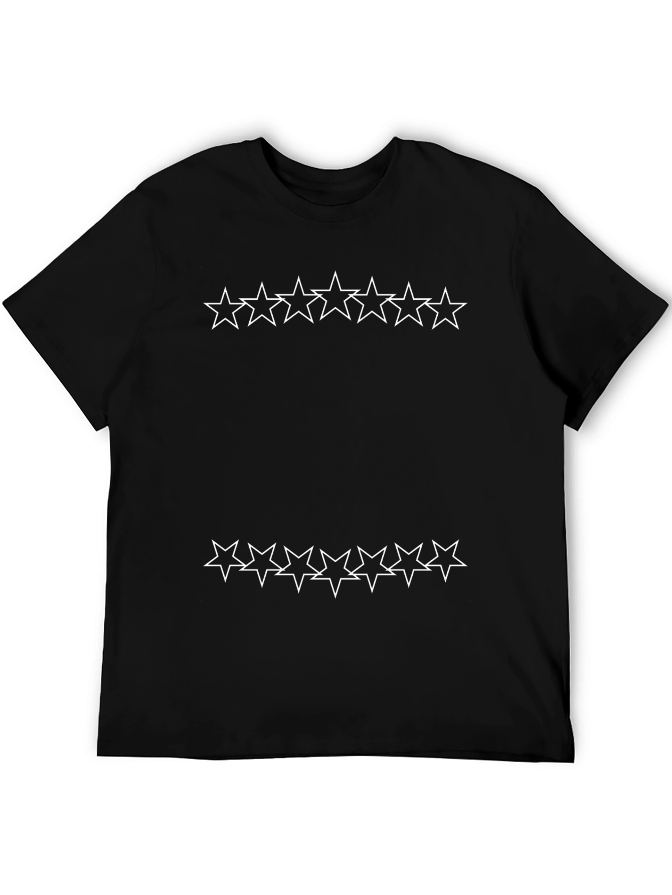 Starry Night Graphic Tee - Black Cotton T-Shirt