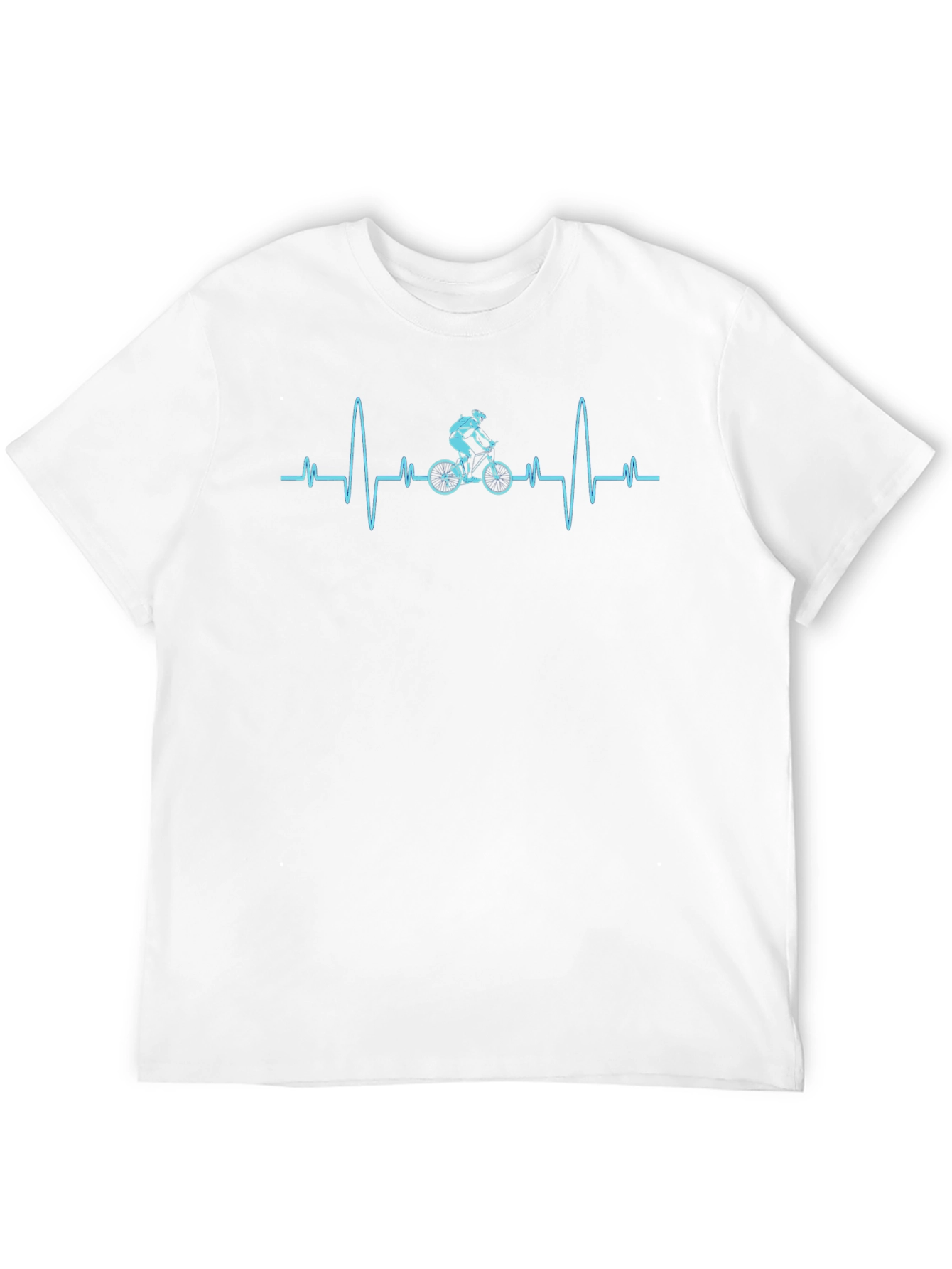 Cycling Heartbeat T-Shirt - Black