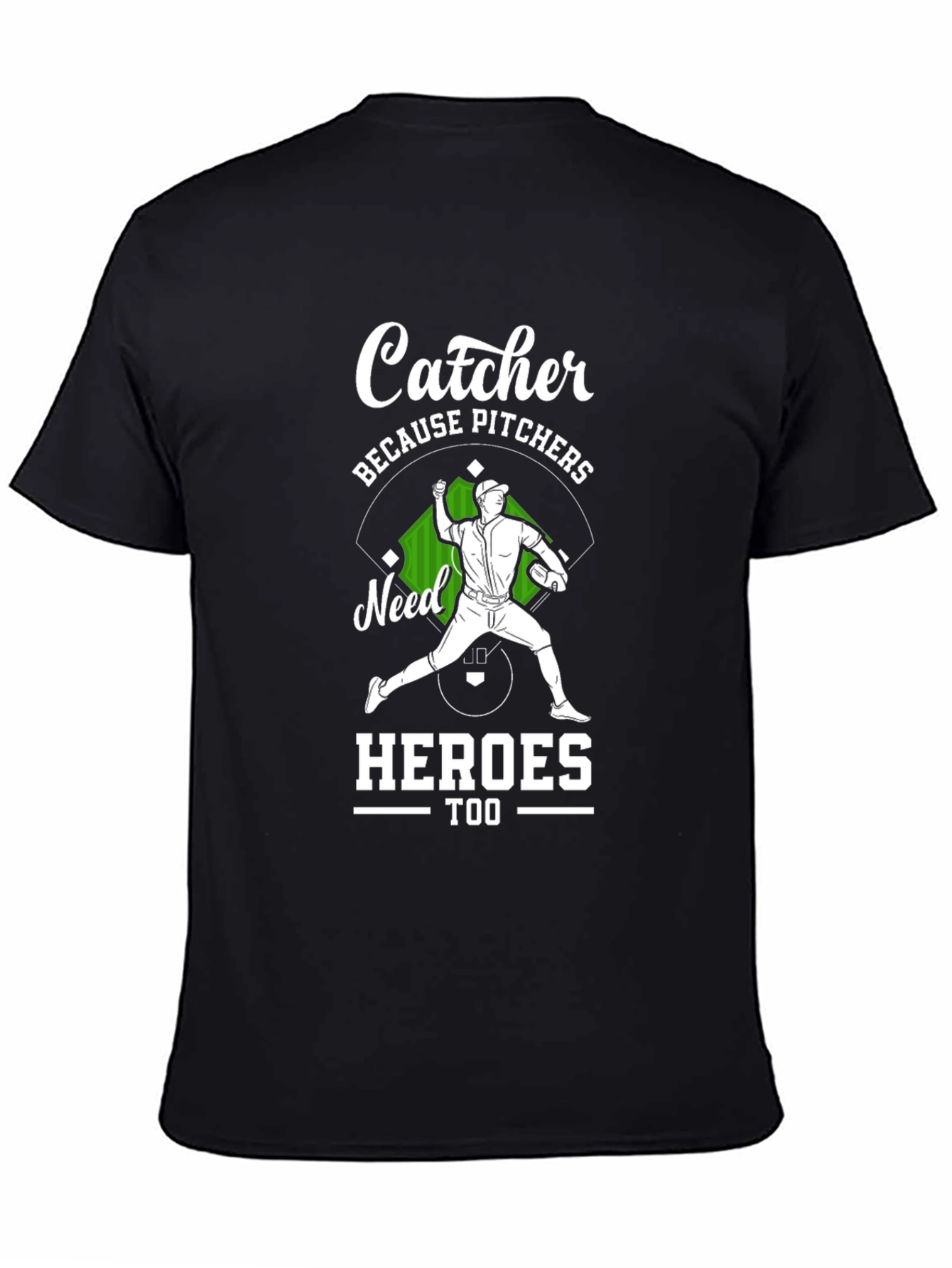 Catcher Baseball Graphic Tee - Heroes Too