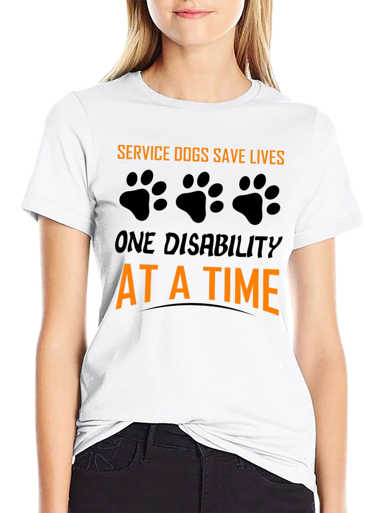 Service Dog Awareness Graphic T-Shirt