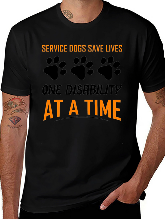 Service Dog Awareness Graphic T-Shirt
