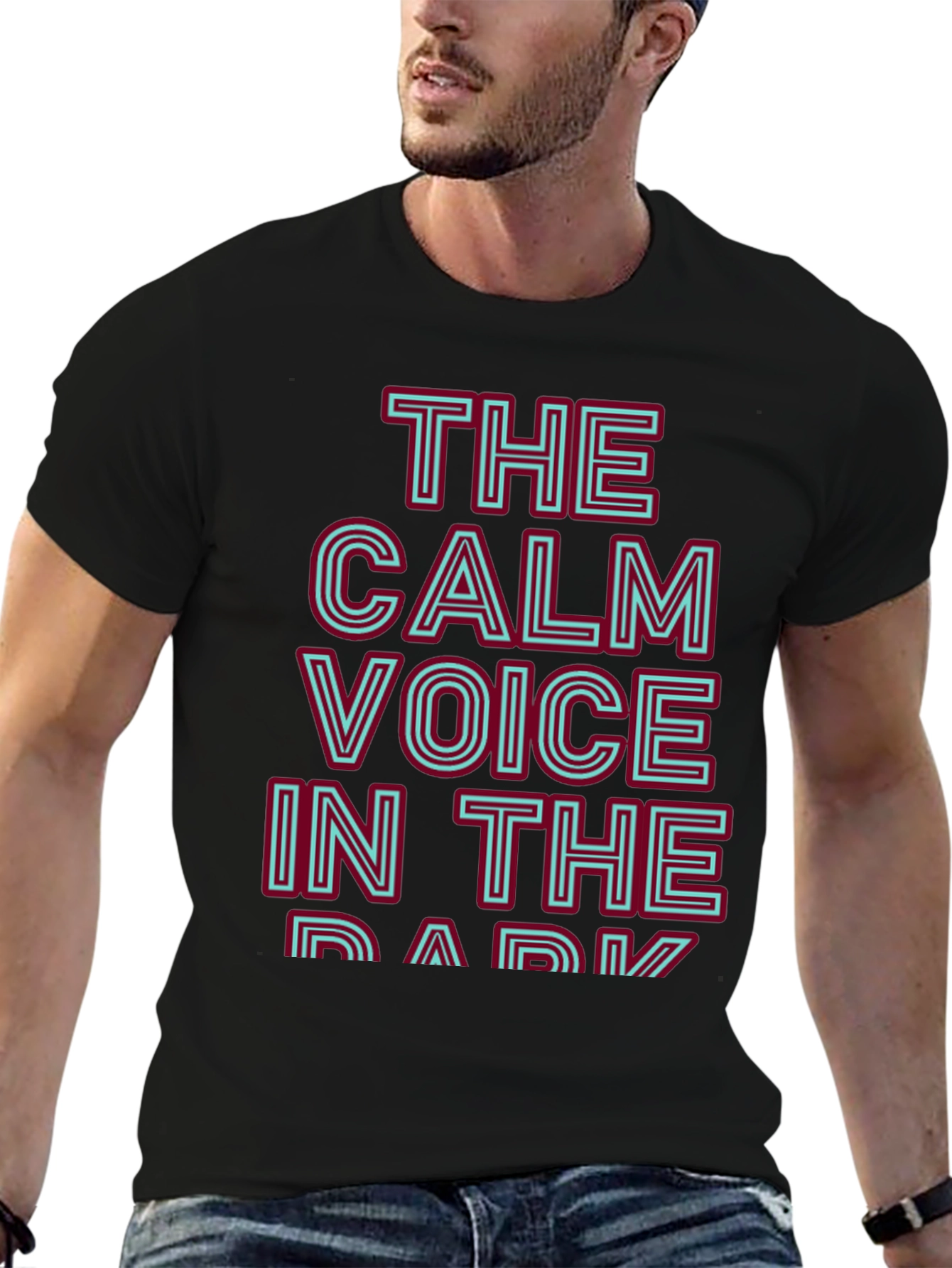 The Calm Voice in the Dark Graphic T-Shirt