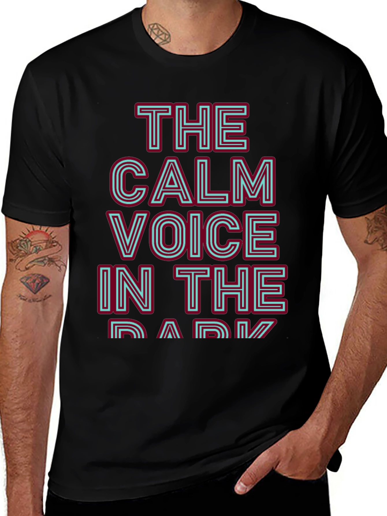The Calm Voice in the Dark Graphic T-Shirt