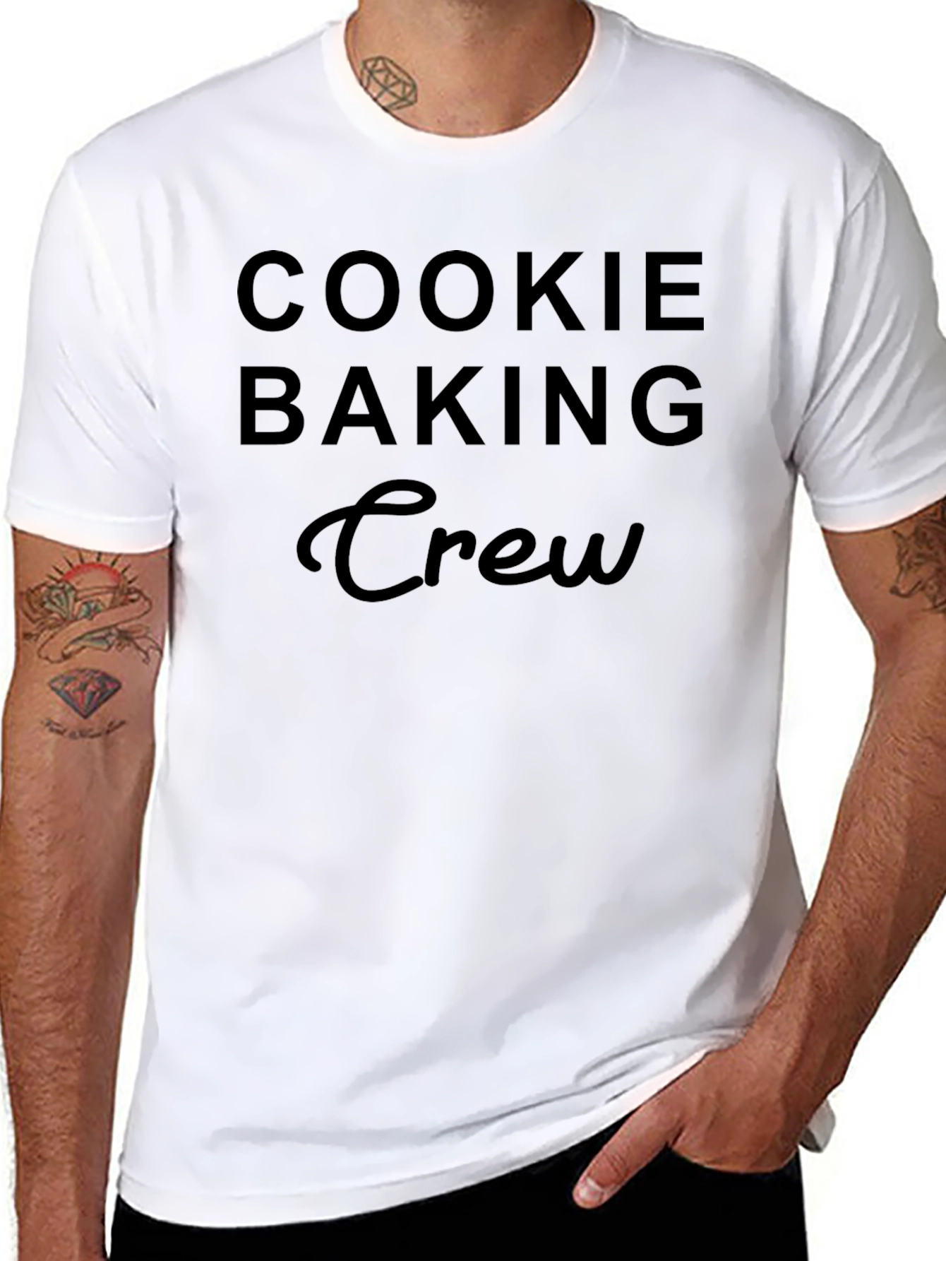 Cookie Baking Crew T-Shirt - Black Cotton Tee