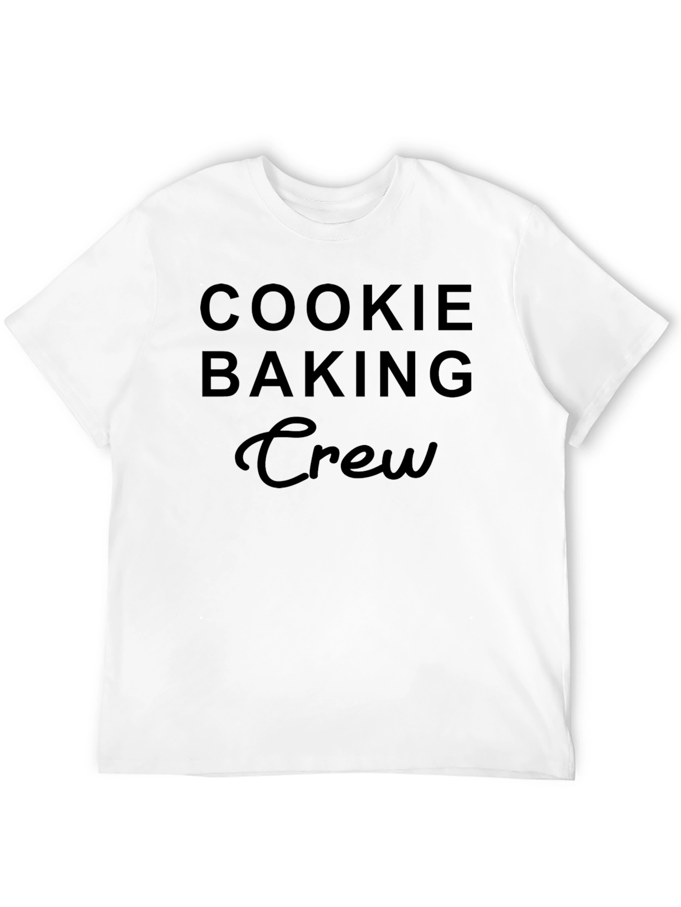 Cookie Baking Crew T-Shirt - Black Cotton Tee