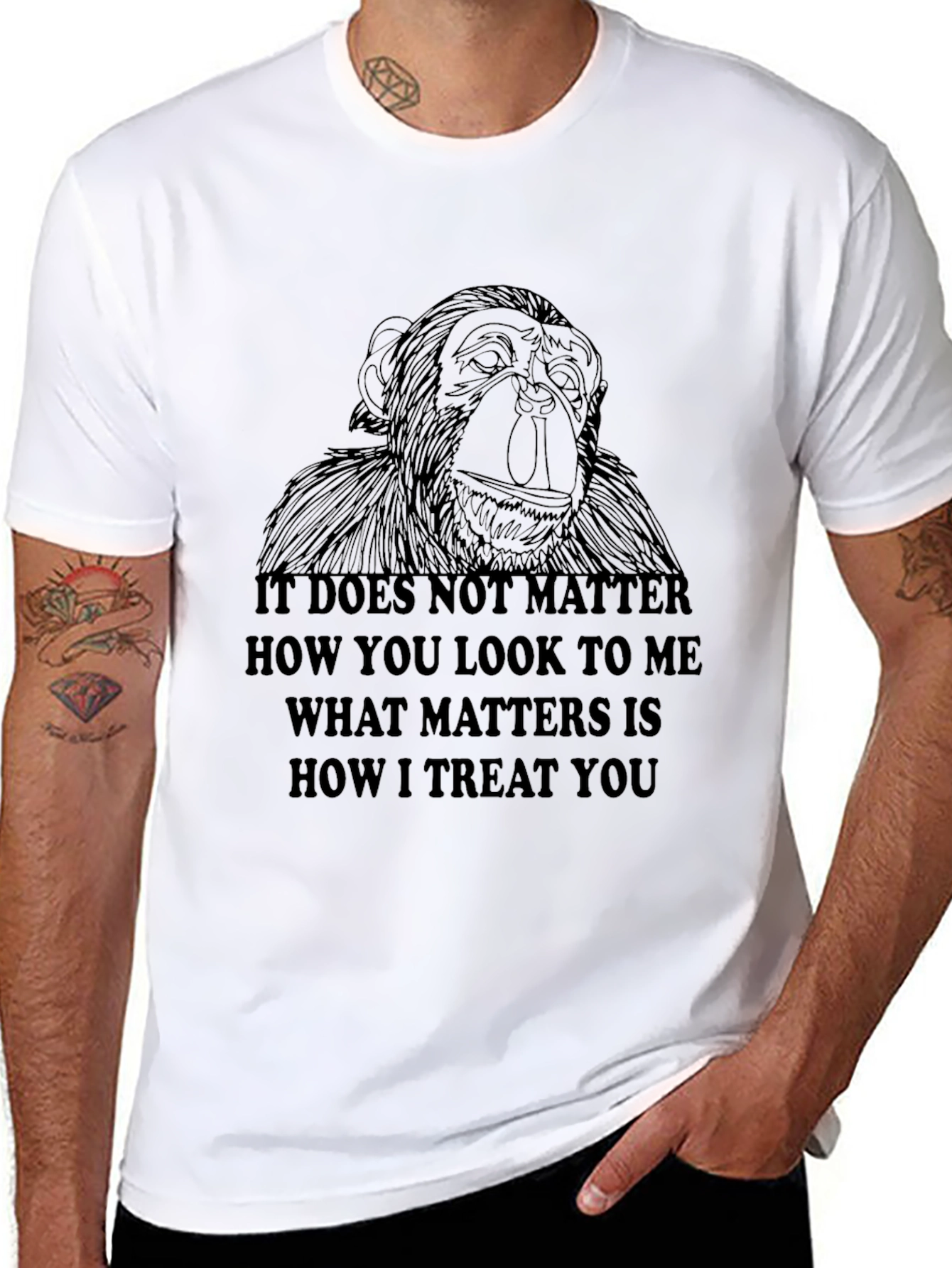 Chimpanzee T-Shirt - Kindness Matters
